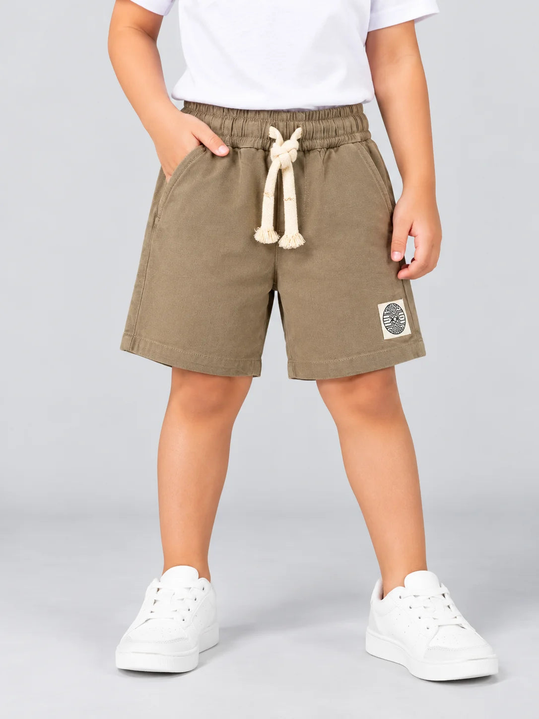 Hap & Hope Linen Regular Fit Shorts for Baby Boy