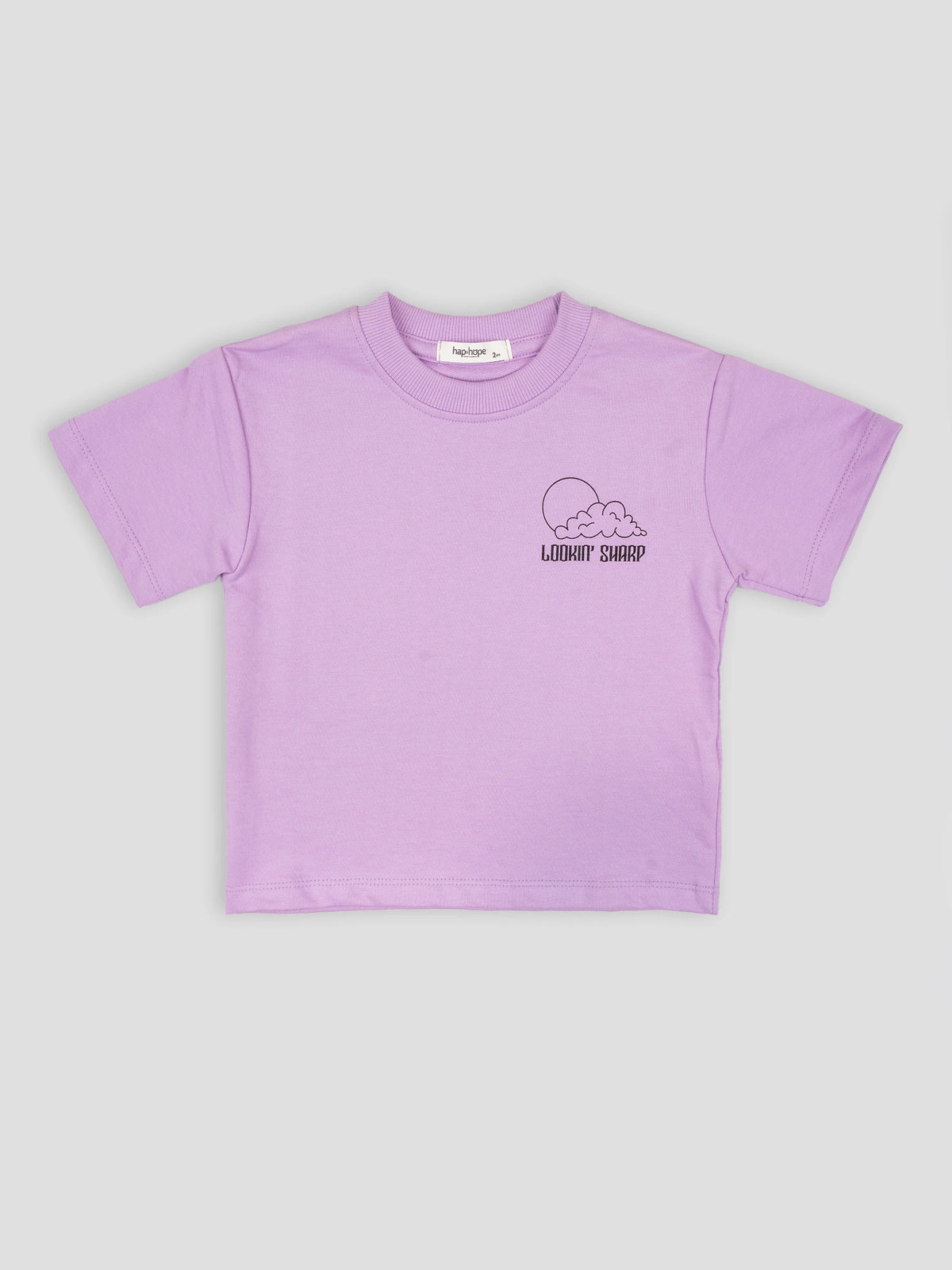 Hap & Hope  Lookin Sharp  Printed Half Sleeve Cotton T-Shirt For Boys