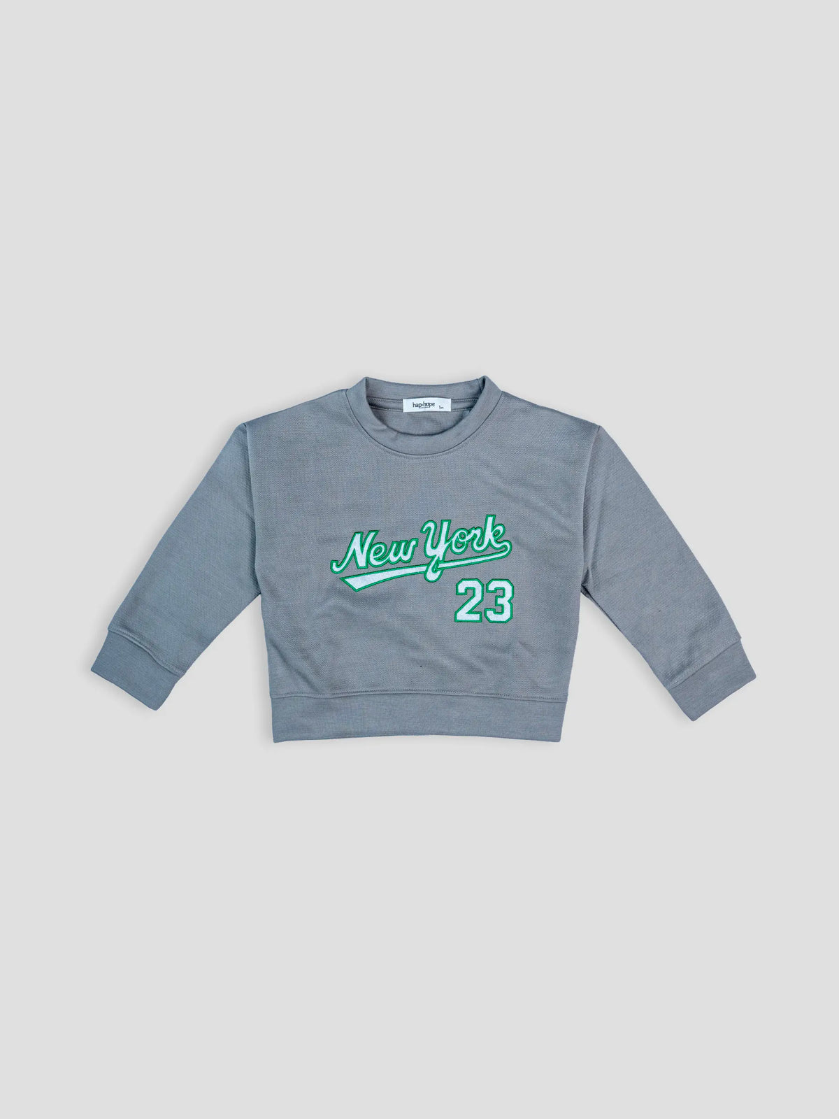 Hap & Hope  New York Printed Full Sleeve Cotton T-Shirt For Boys