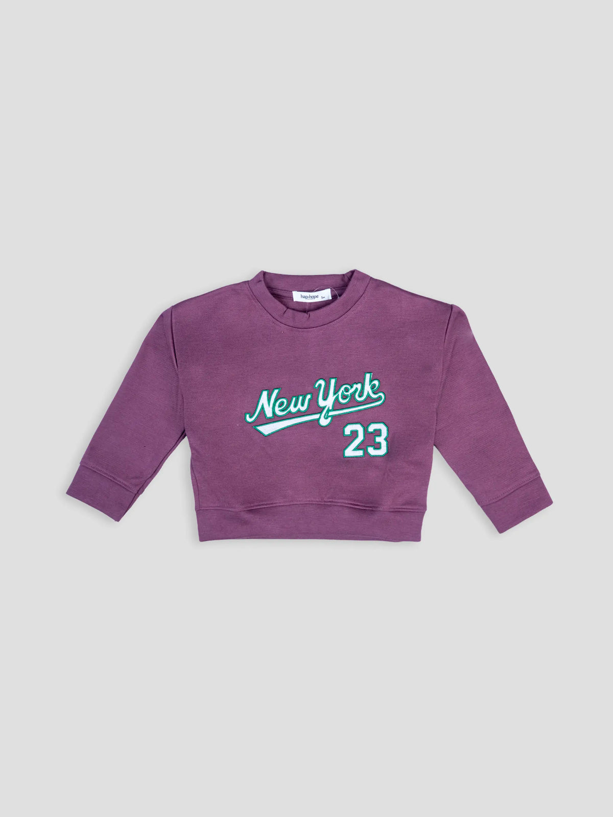 Hap & Hope  New York Printed Full Sleeve Cotton T-Shirt For Boys