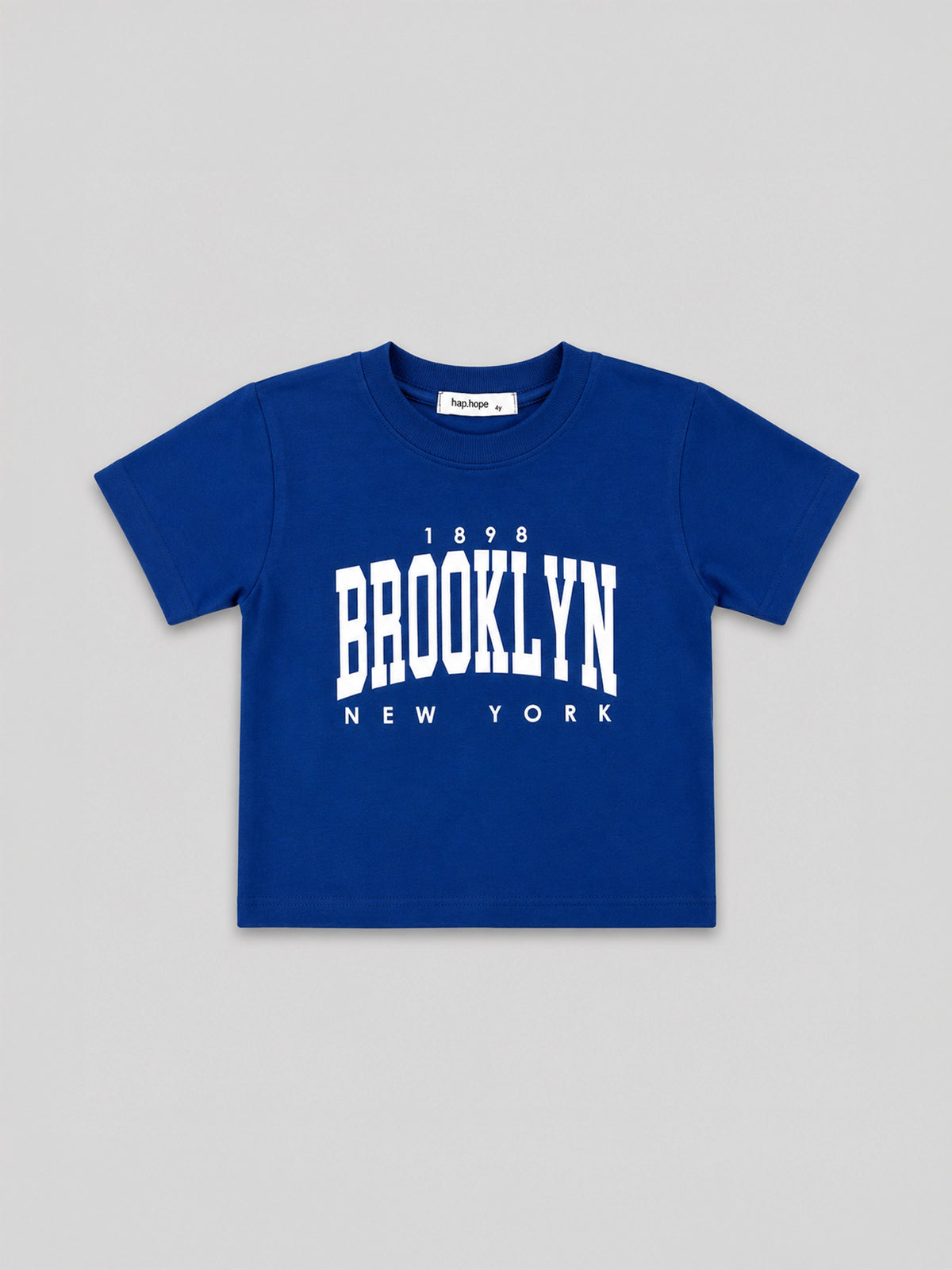 Hap & Hope New York Printed Half Sleeve Cotton T-Shirt For Boys