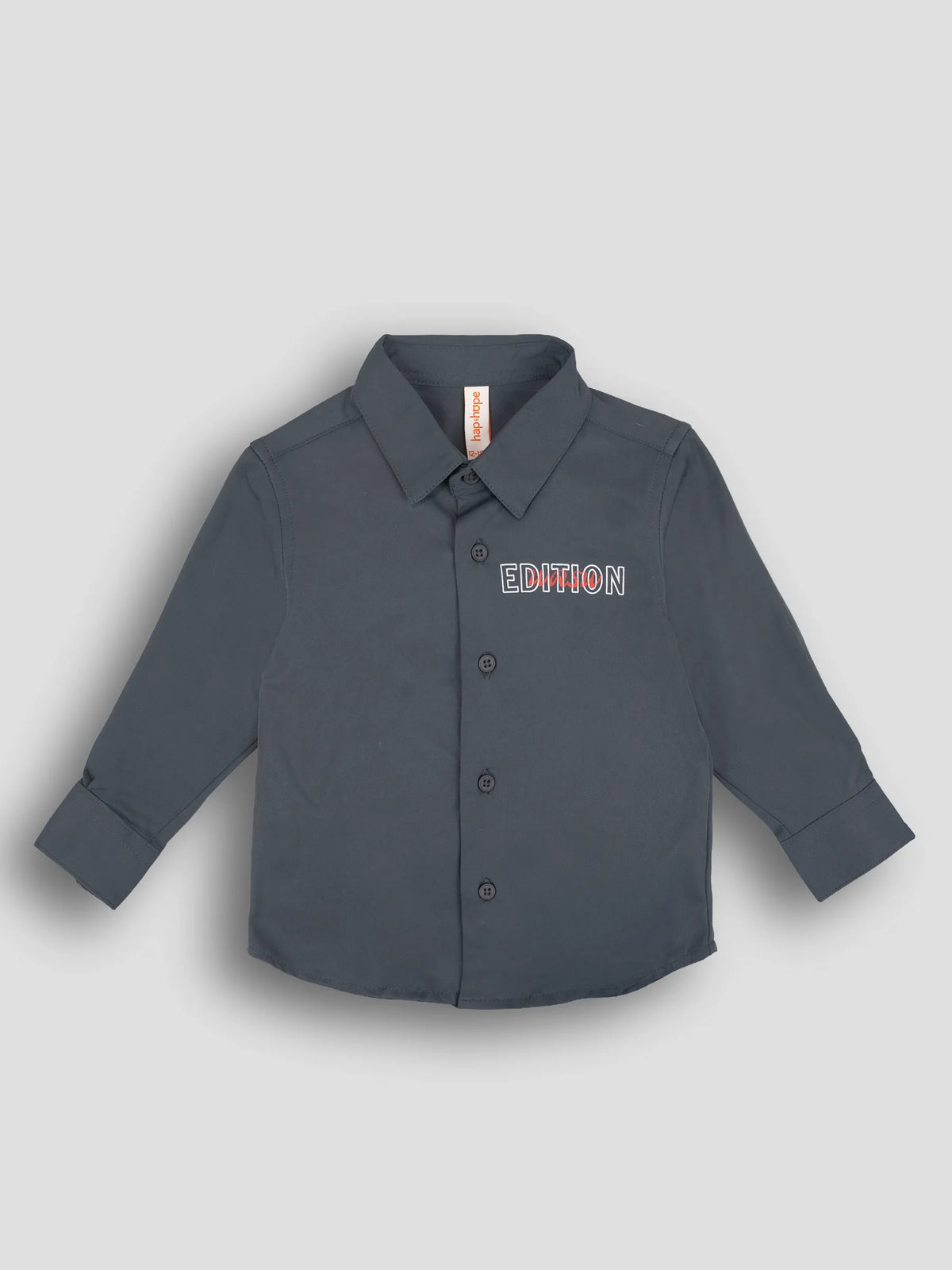 Hap&Hope Plain Collar Neck Full Sleeve Shirt for Boys