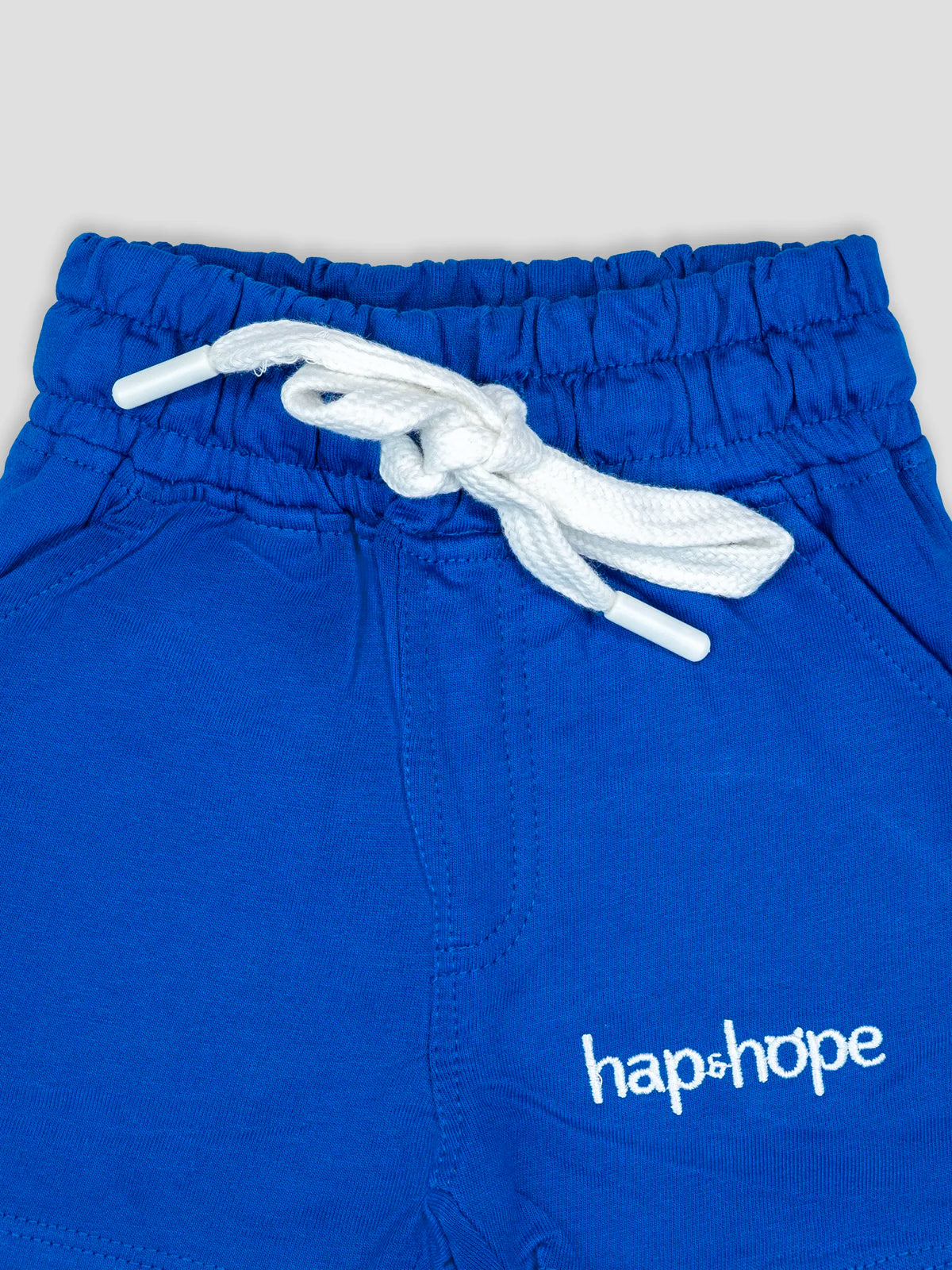 Hap & Hope Plain Cotton Track Shorts For Boys