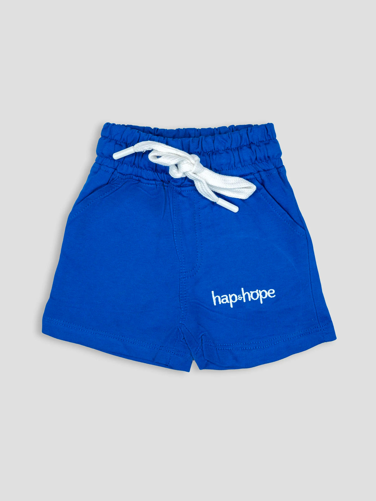 Hap & Hope Plain Cotton Track Shorts For Boys