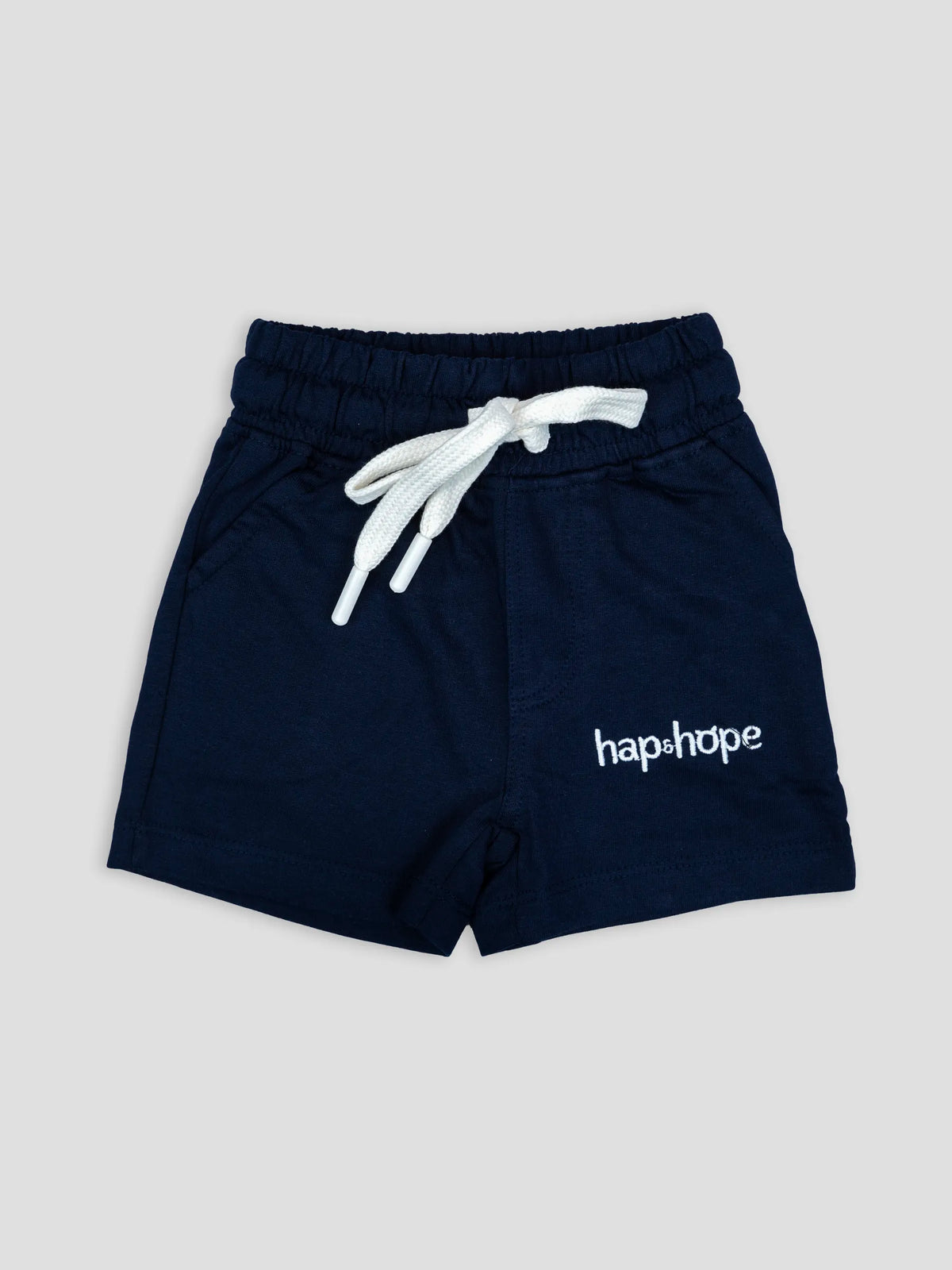 Hap & Hope Plain Cotton Track Shorts For Boys