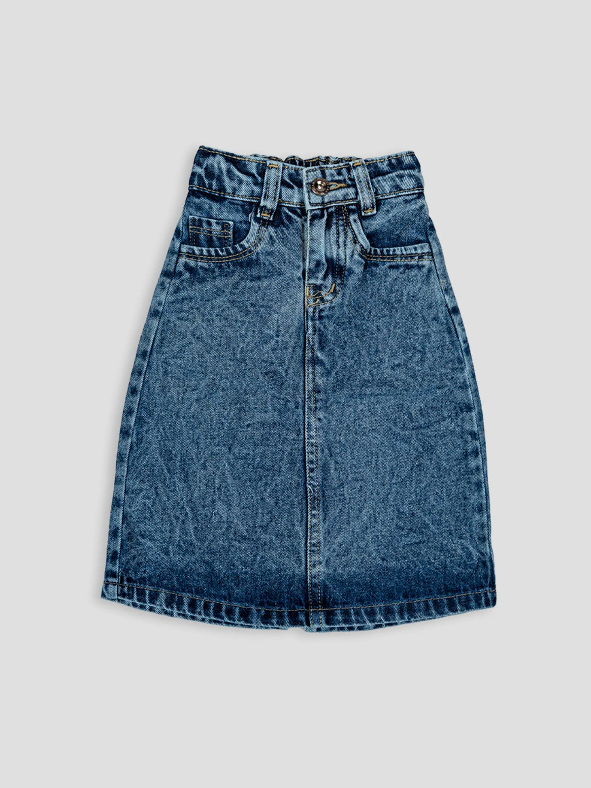 Hap & Hope Plain Denim Skirt  For Girls