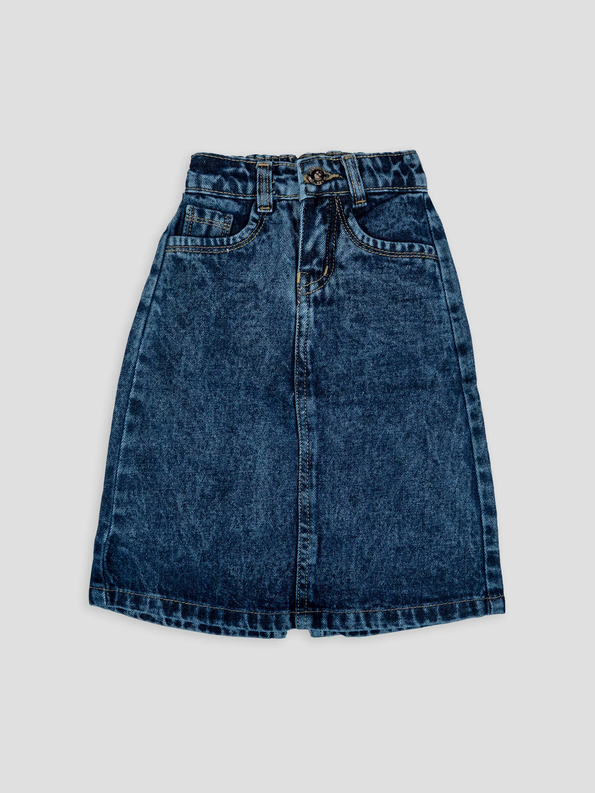 Hap & Hope Plain Denim Skirt  For Girls