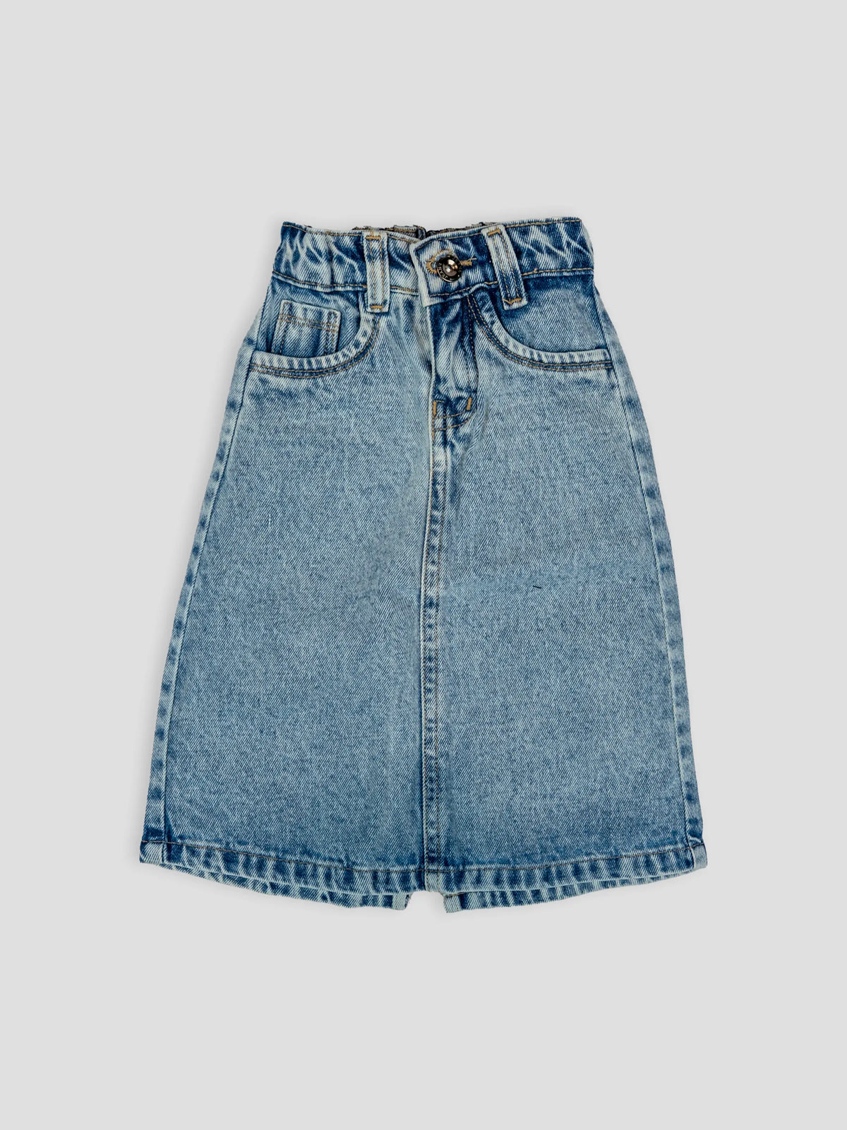 Hap & Hope Plain Denim Skirt  For Girls