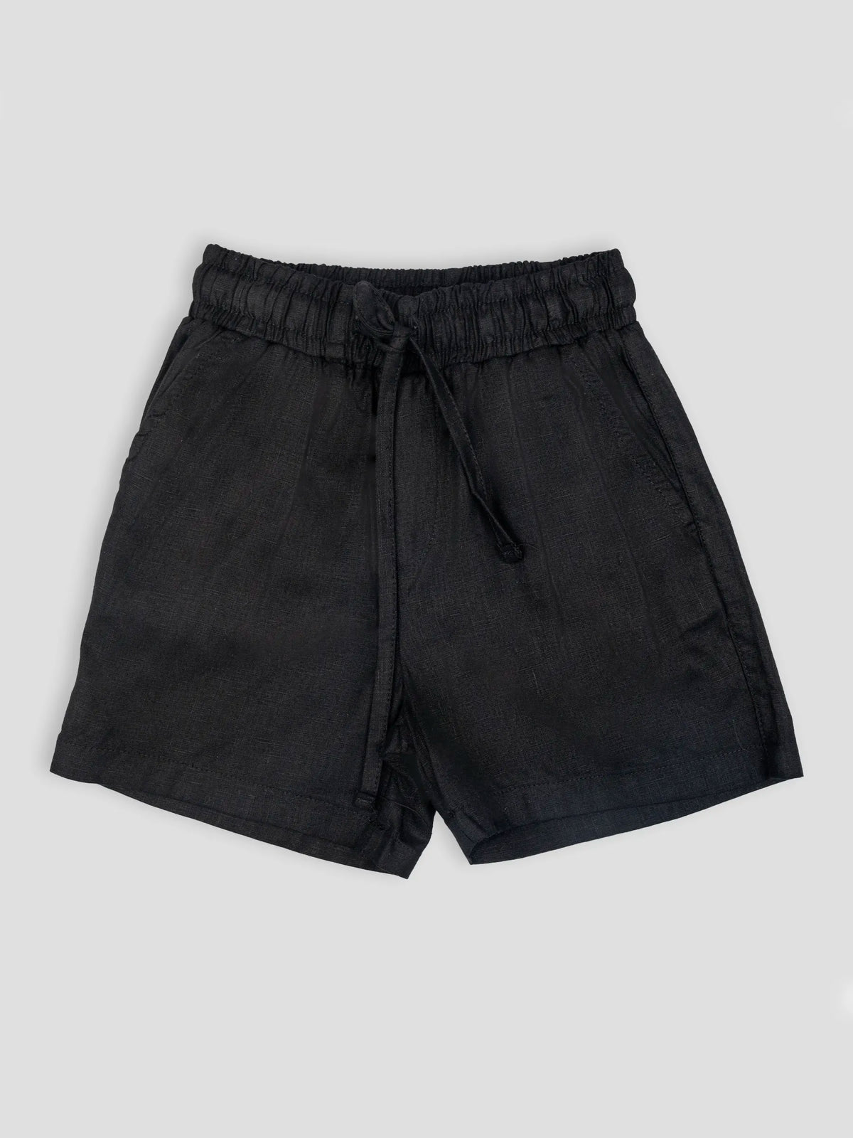 Hap&Hope Plain Linen Relaxed Fit Shorts for Boys