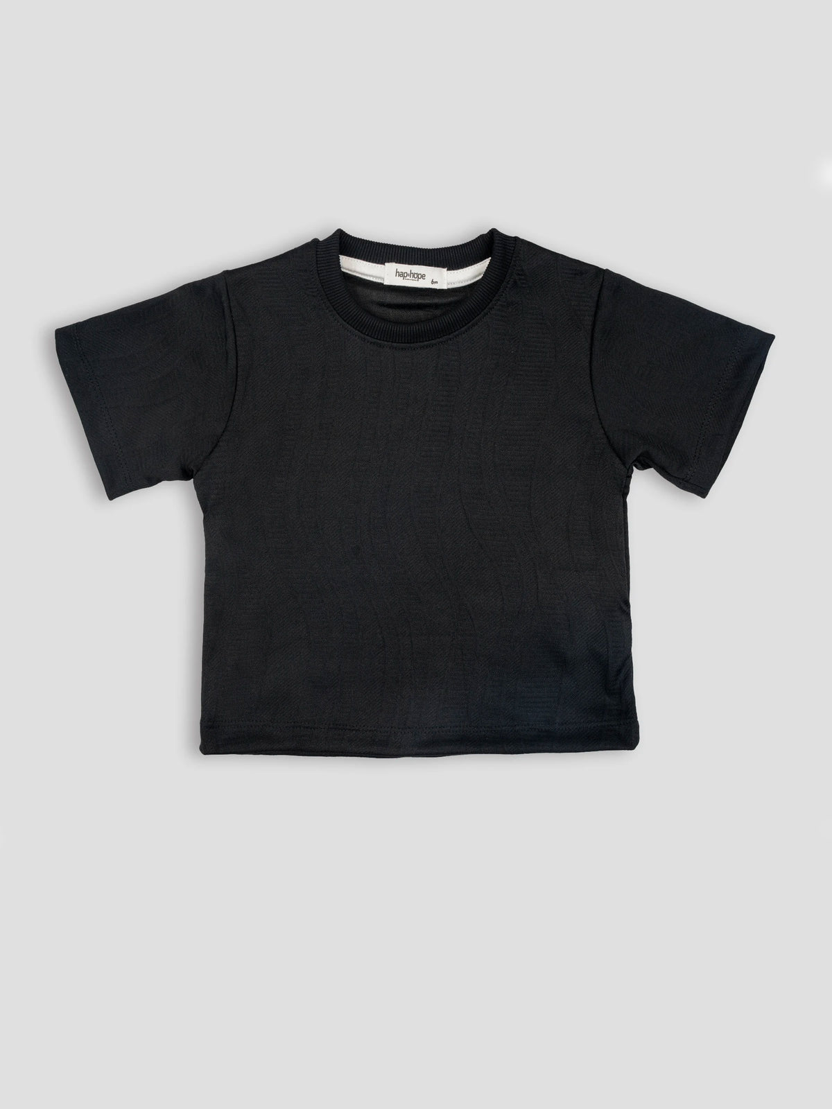 Hap&Hope Plain Round Neck Half Sleeve Cotton T-Shirt for Boys