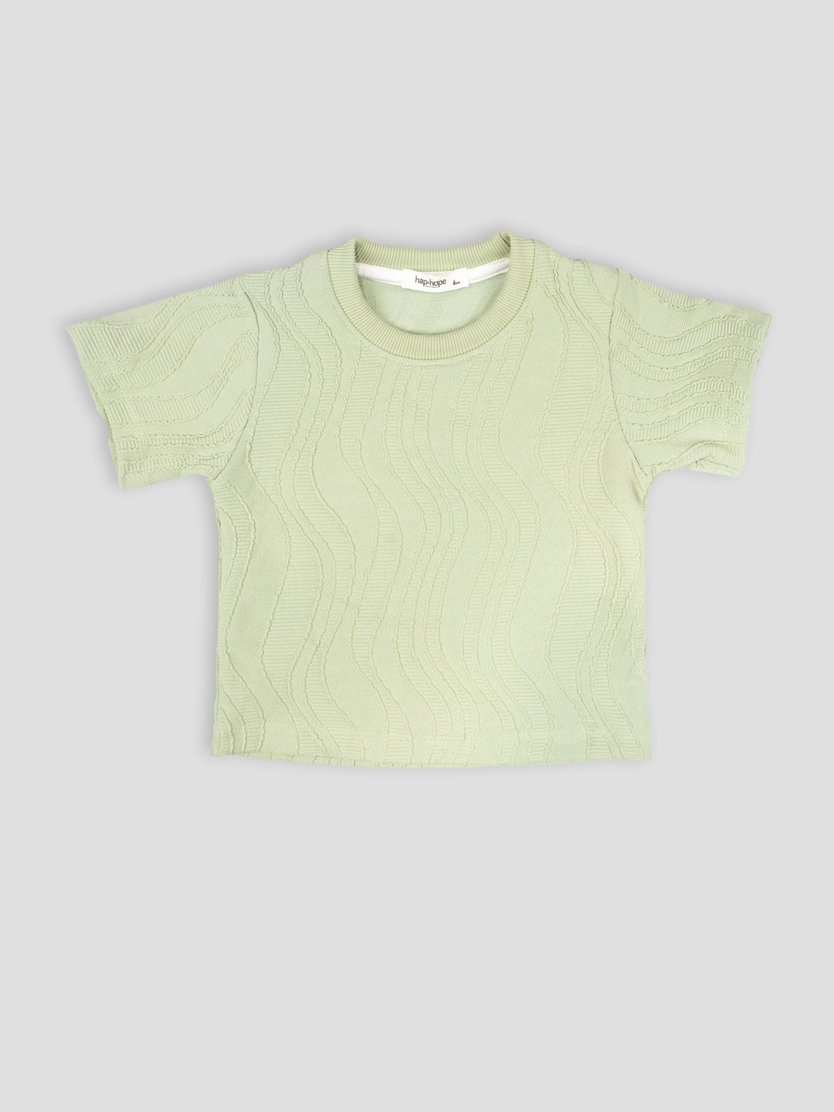 Hap&Hope Plain Round Neck Half Sleeve Cotton T-Shirt for Boys