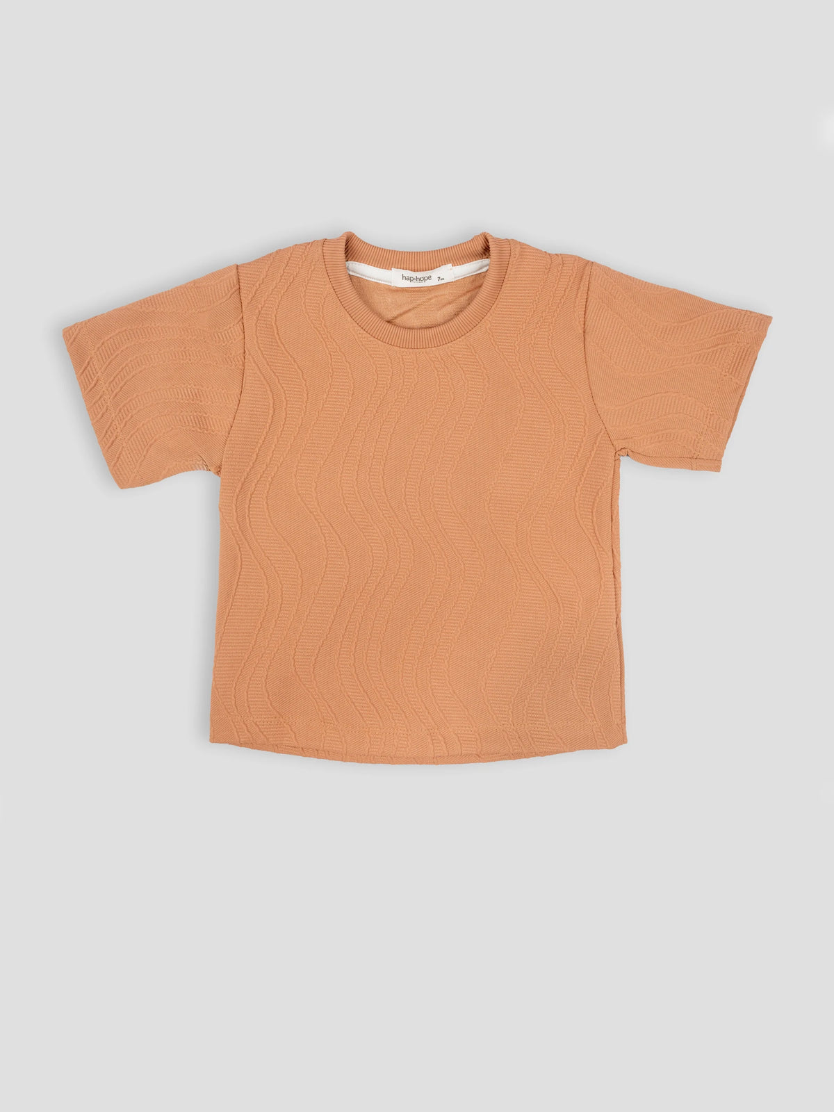 Hap&Hope Plain Round Neck Half Sleeve Cotton T-Shirt for Boys
