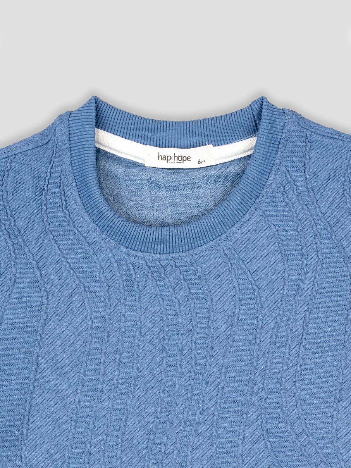 Hap&Hope Plain Round Neck Half Sleeve Cotton T-Shirt for Boys