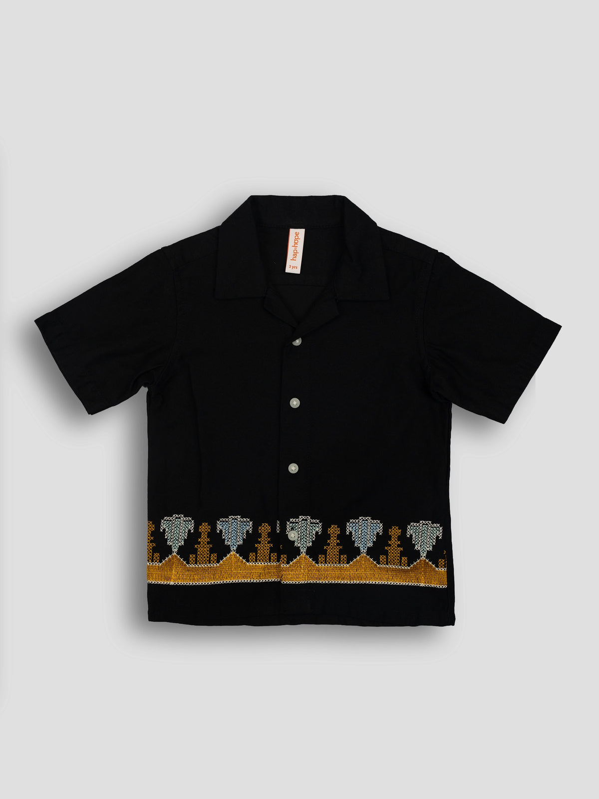 Hap&Hope Printed Camp Collar Half Sleeve Shirt for Boys
