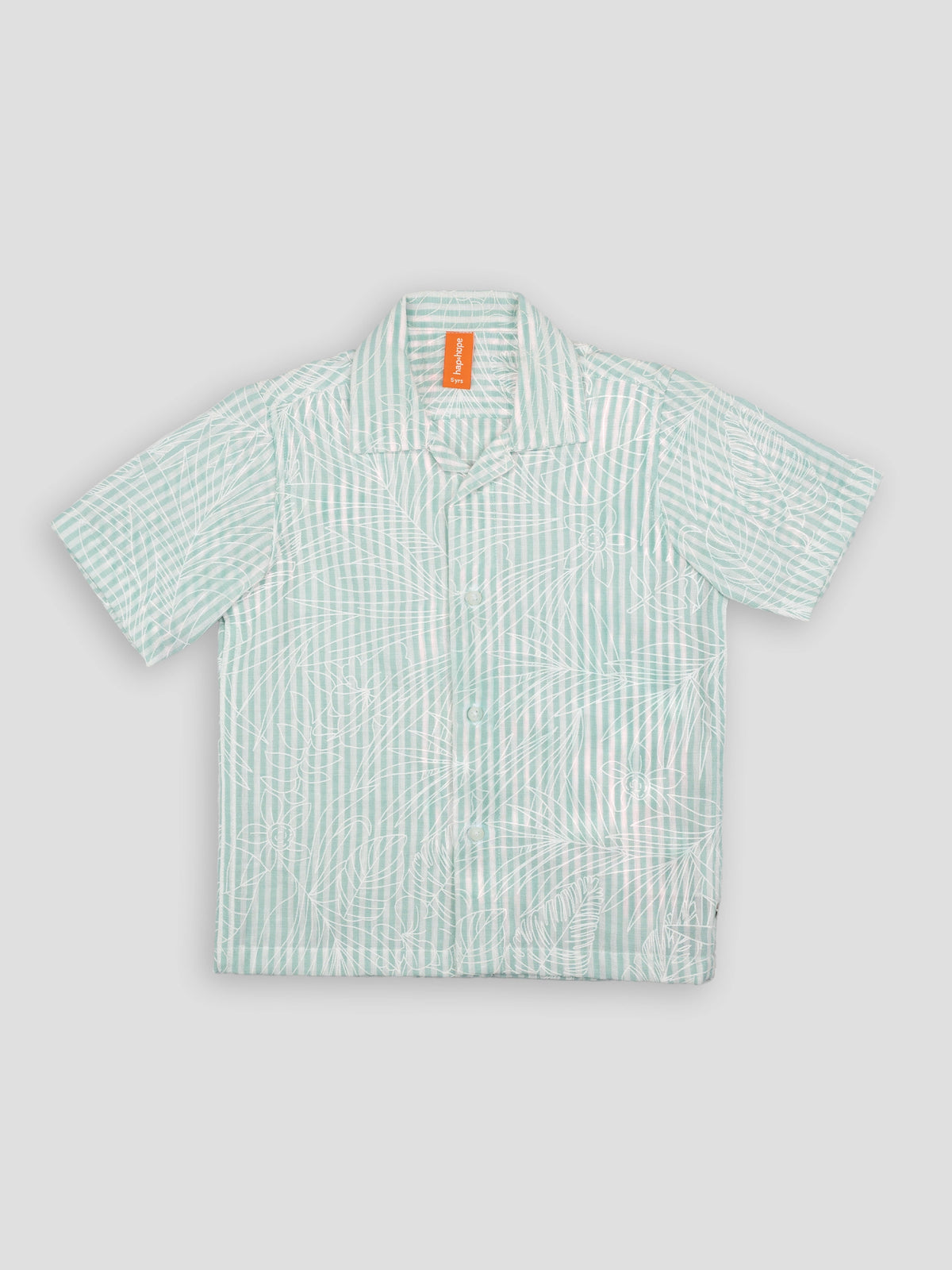 Hap&Hope Printed Camp Collar Half Sleeve Shirt for Boys