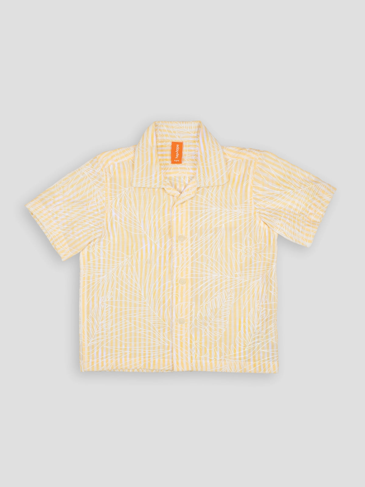 Hap&Hope Printed Camp Collar Half Sleeve Shirt for Boys