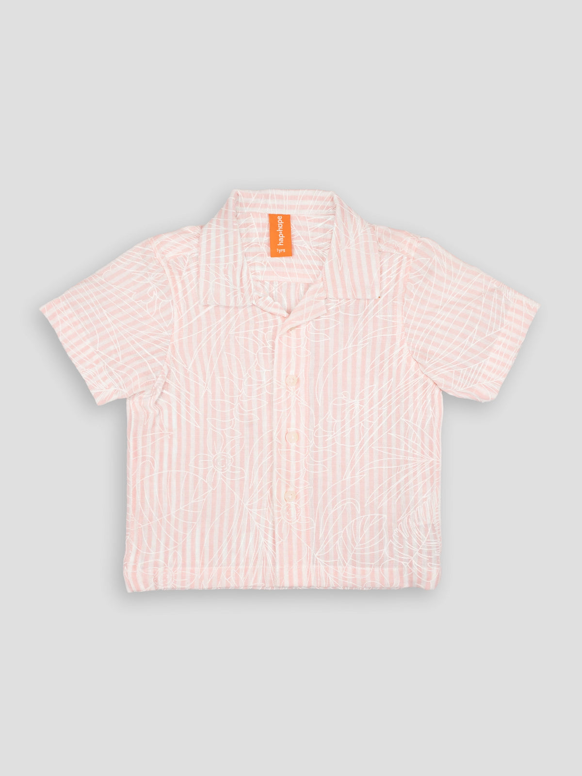 Hap&Hope Printed Camp Collar Half Sleeve Shirt for Boys