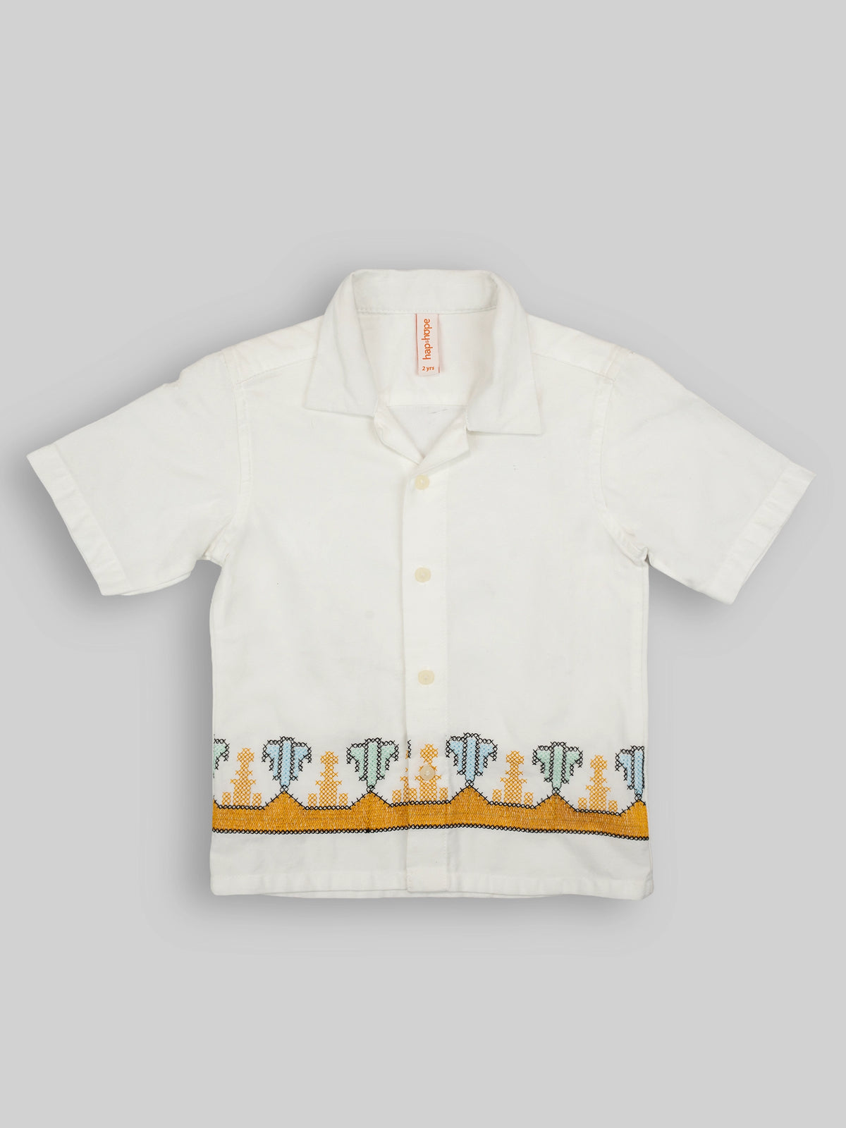 Hap&Hope Printed Camp Collar Half Sleeve Shirt for Boys