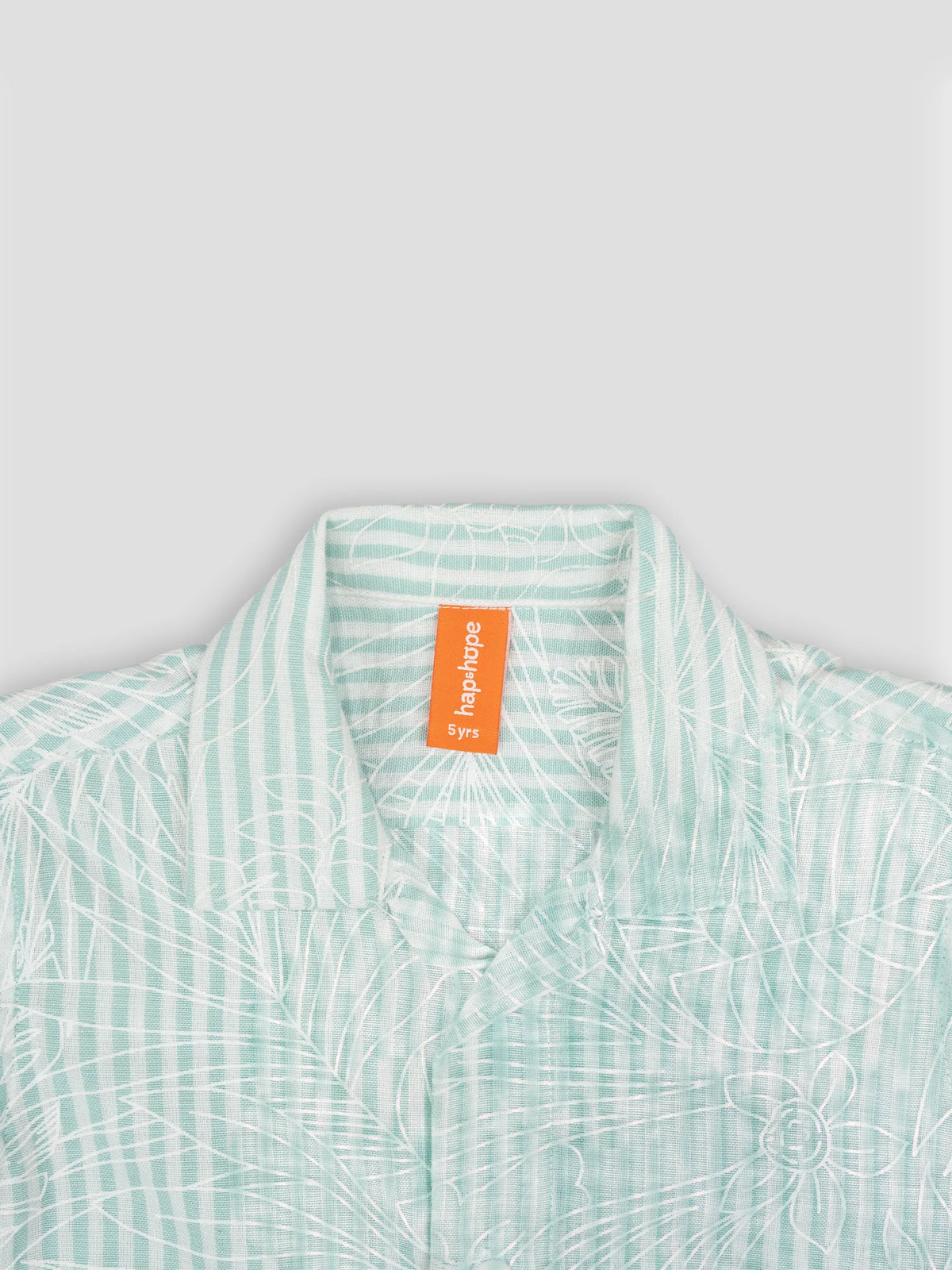 Hap&Hope Printed Camp Collar Half Sleeve Shirt for Boys