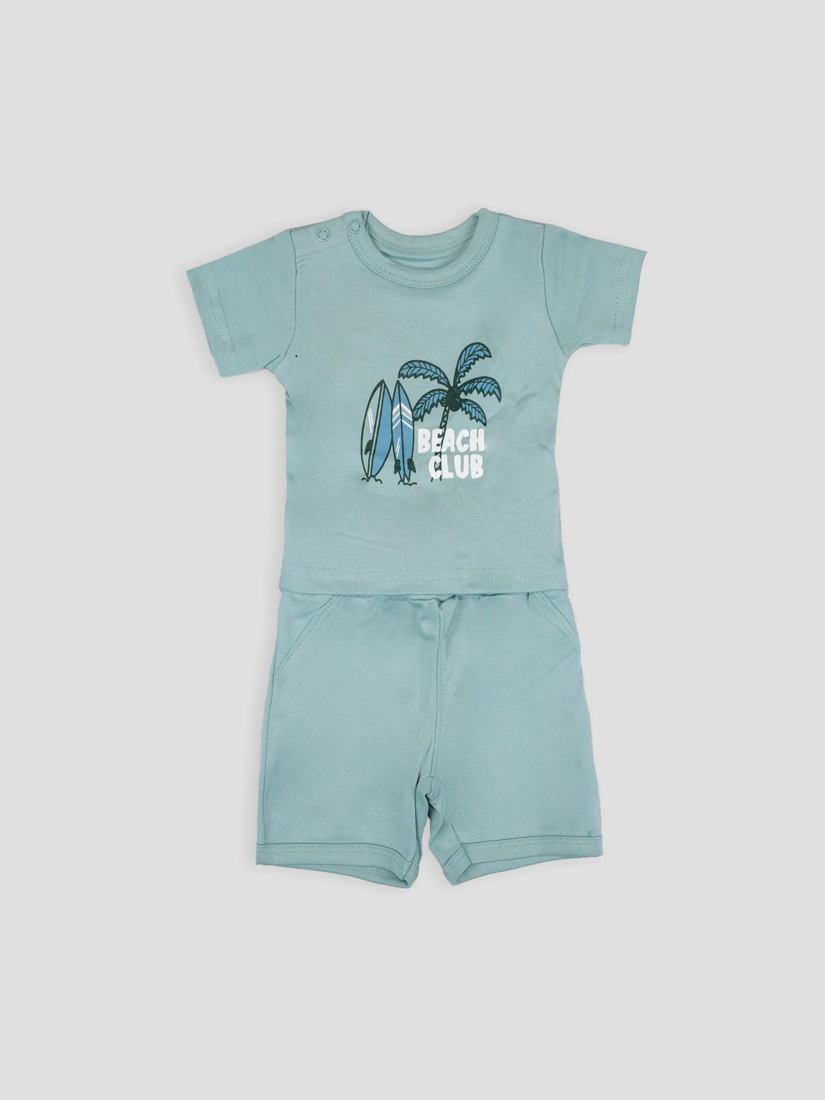 Hap & Hope  Printed Casual T-Shirt & Shorts For Baby Boys