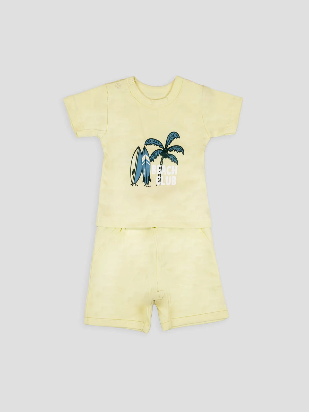 Hap & Hope  Printed Casual T-Shirt & Shorts For Baby Boys