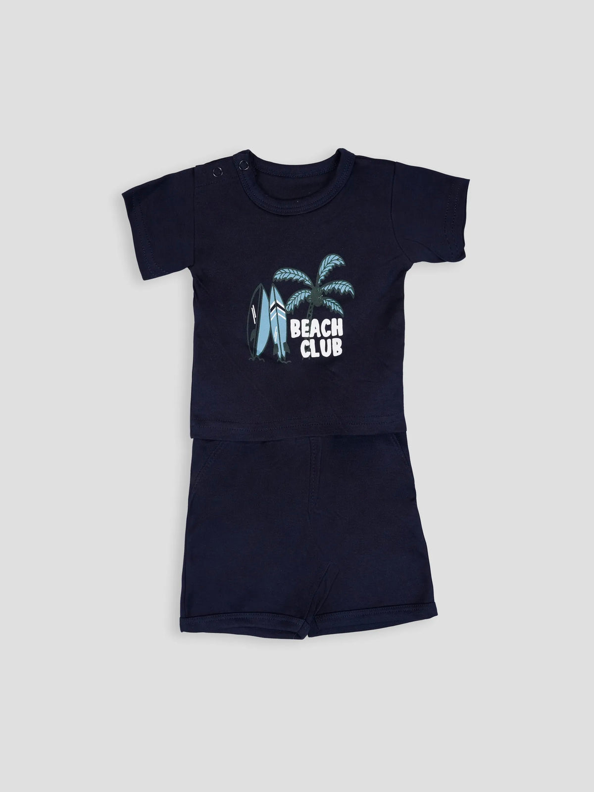 Hap & Hope  Printed Casual T-Shirt & Shorts For Baby Boys
