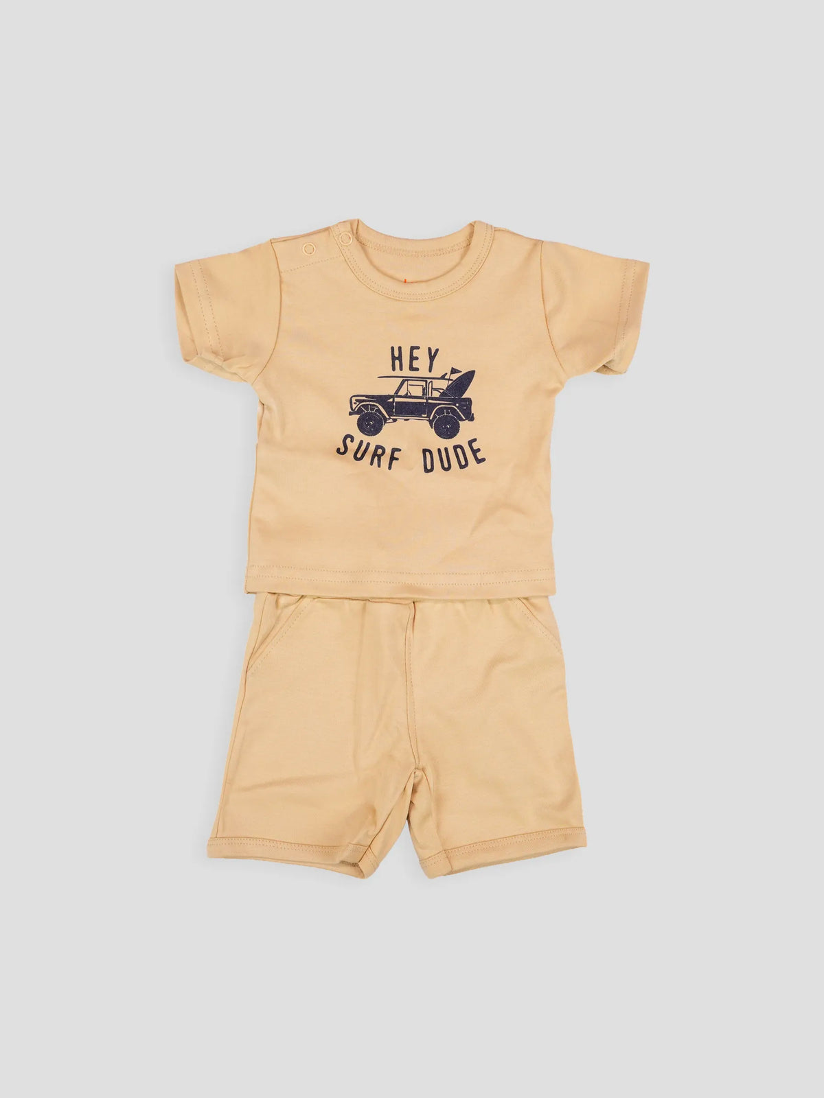 Hap & Hope  Printed Casual T-Shirt & Shorts For Baby Boys