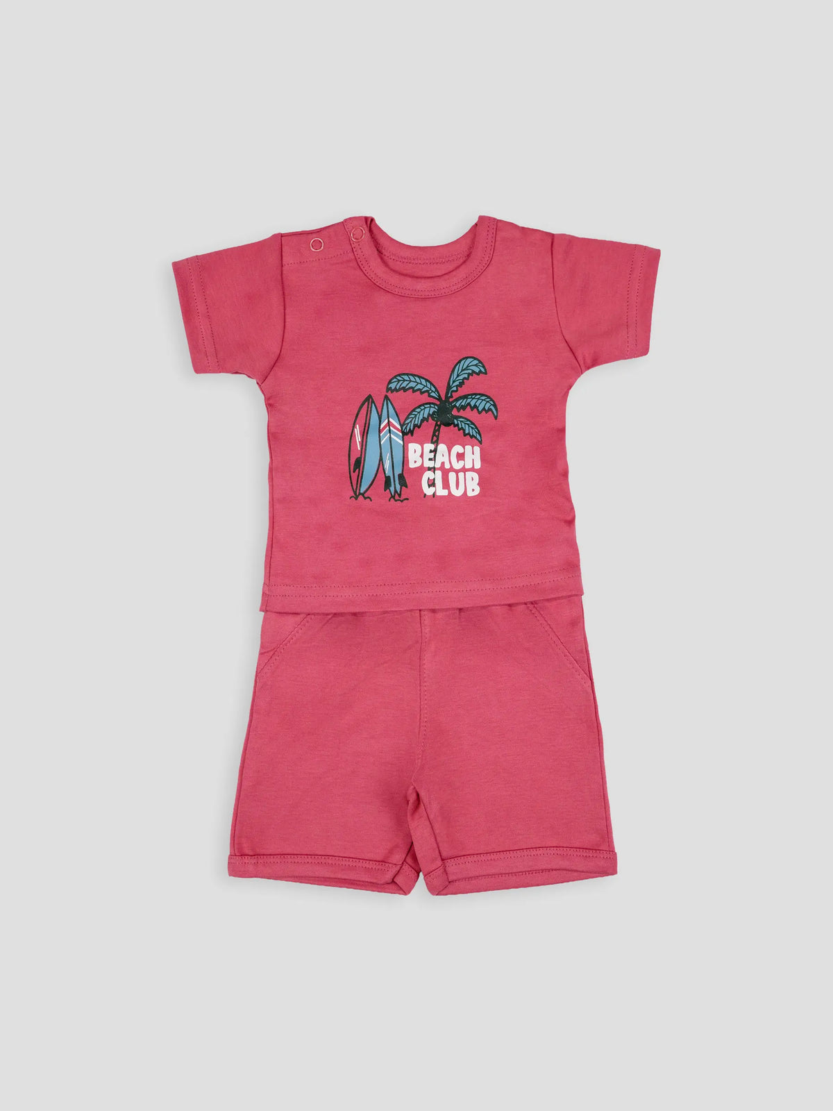 Hap & Hope  Printed Casual T-Shirt & Shorts For Baby Boys