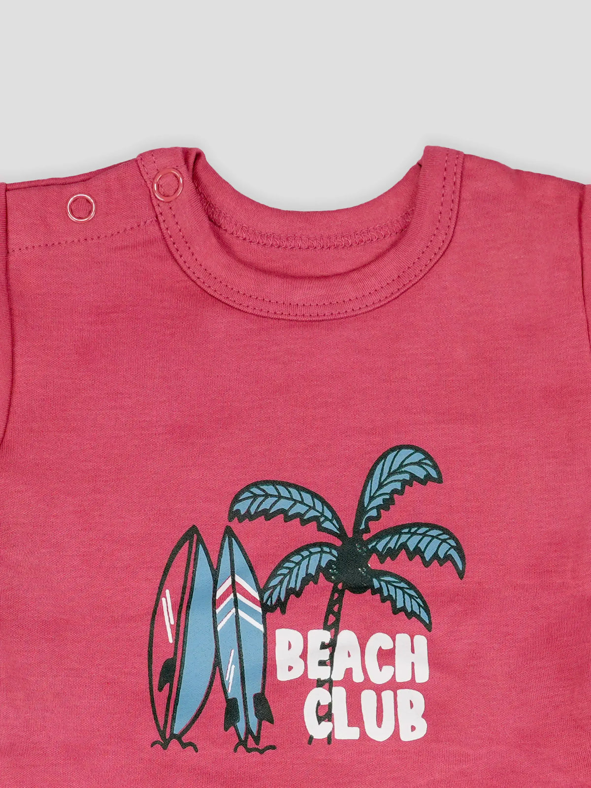 Hap & Hope  Printed Casual T-Shirt & Shorts For Baby Boys