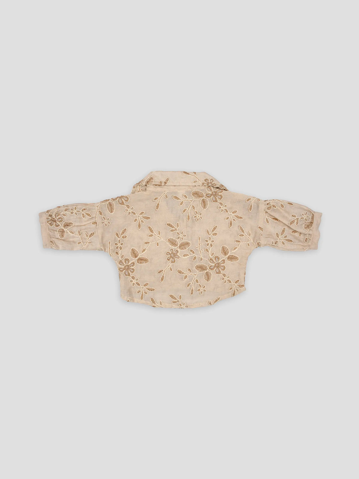 Hap & Hope  Printed Cotton Half Sleeve Collared Top For Girls