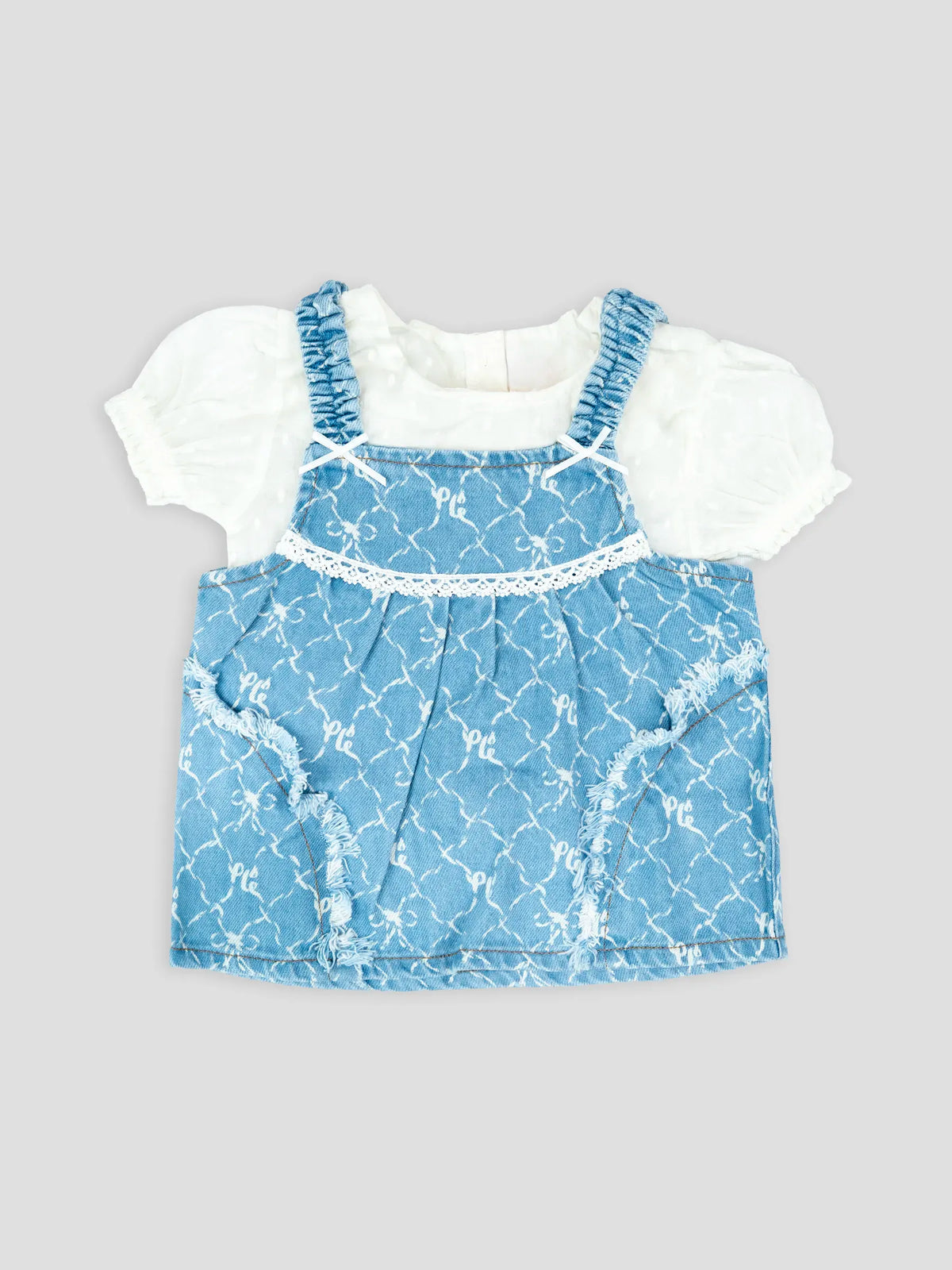 Hap & Hope  Printed Cotton Half Sleeve Frock For Baby Girls