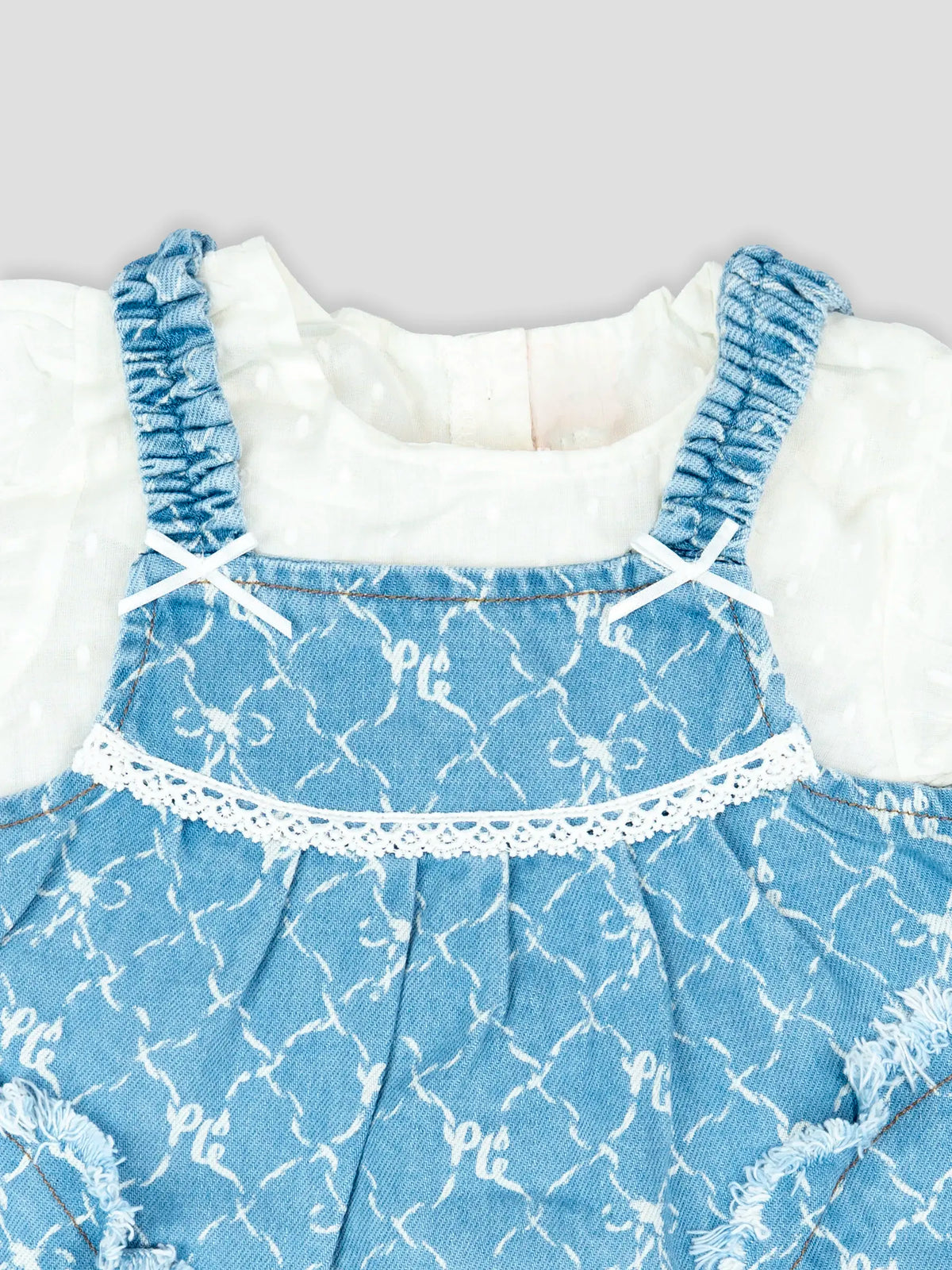 Hap & Hope  Printed Cotton Half Sleeve Frock For Baby Girls