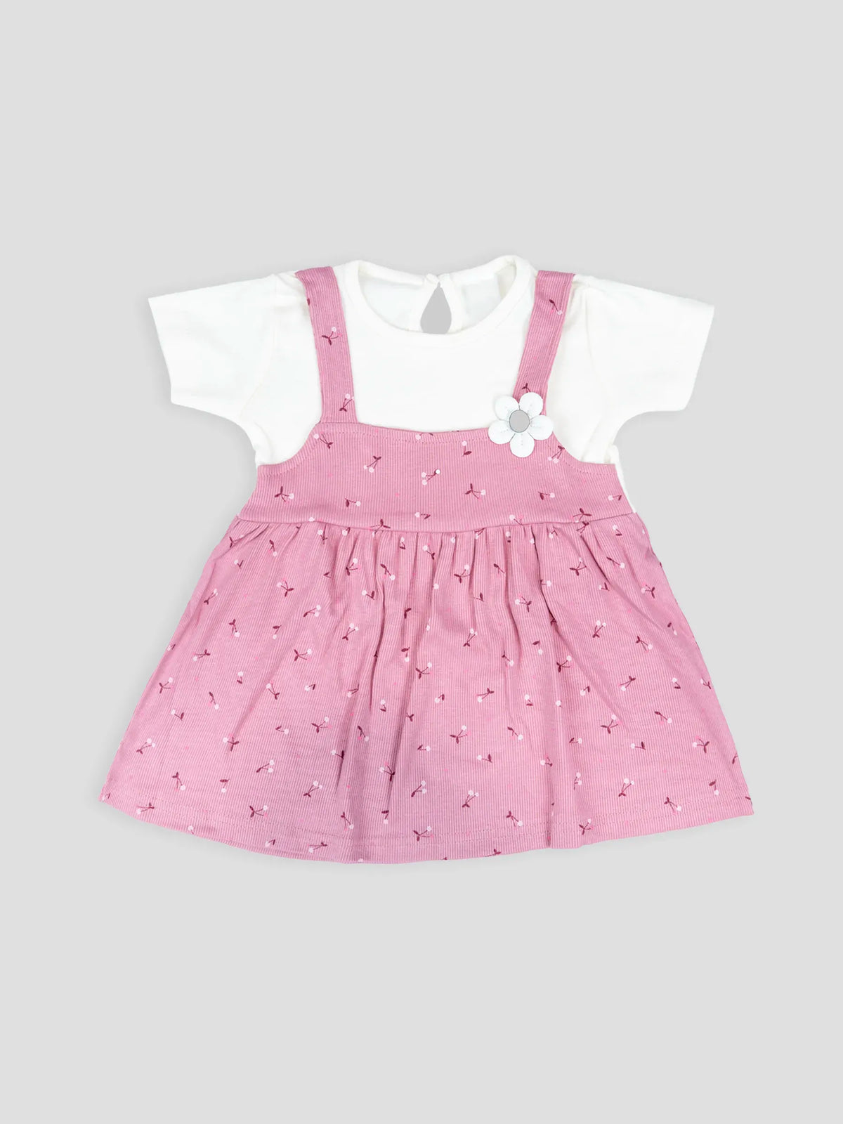 Hap & Hope  Printed Cotton Half Sleeve Frock For Baby Girls