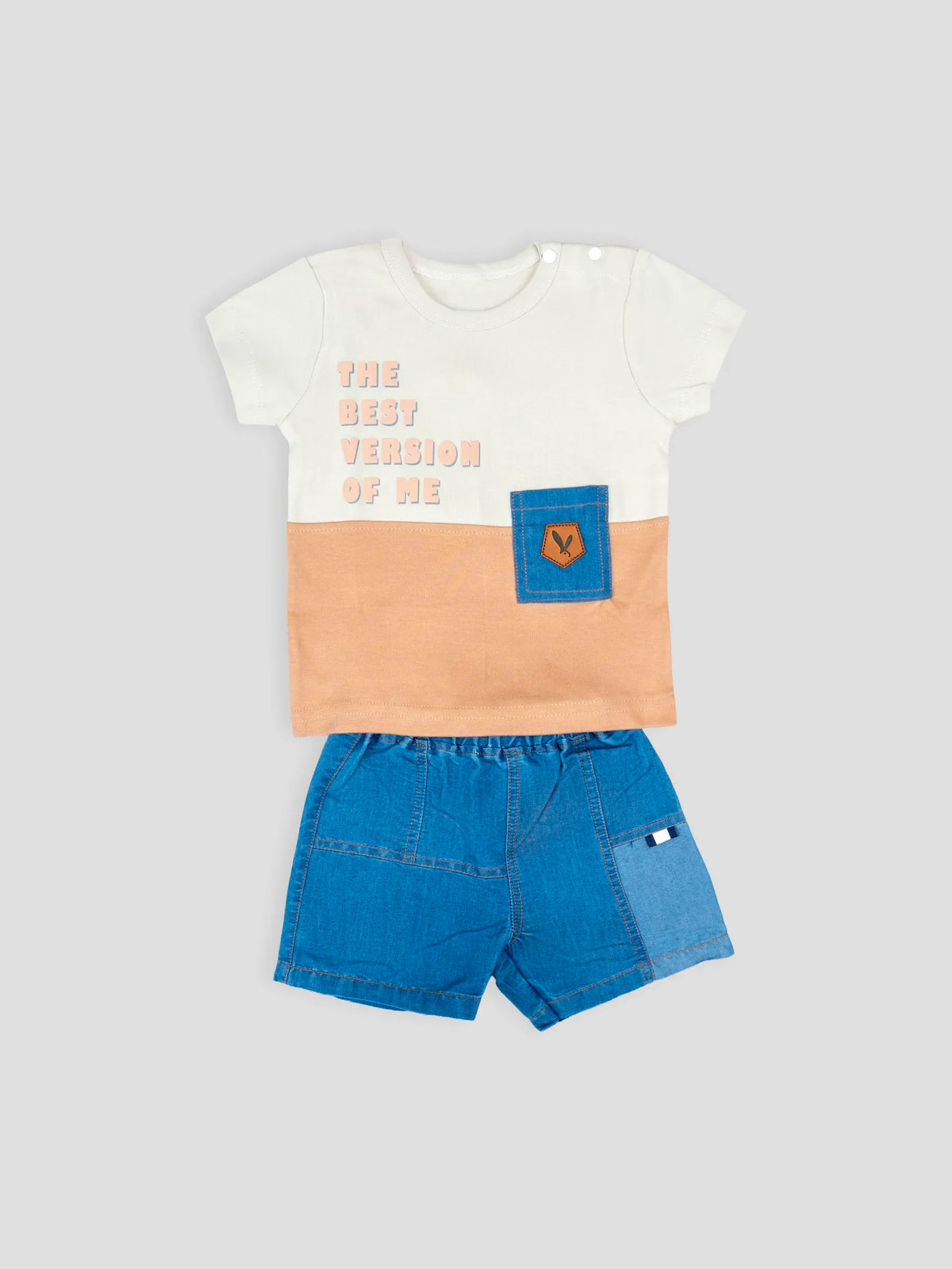Hap & Hope Printed Cotton Half Sleeve T-Shirt & Shorts For Baby Boys