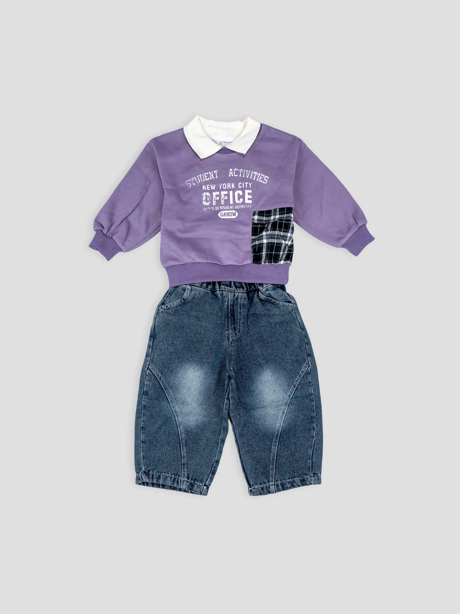 Hap & Hope  Printed Full Sleeve Cord Set For Boys