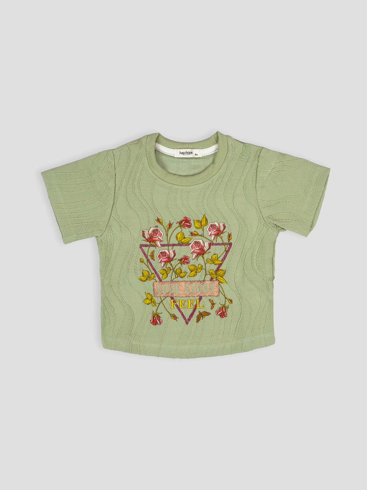 Hap & Hope  Printed Half Sleeve Poly Cotton T-Shirt For Girls