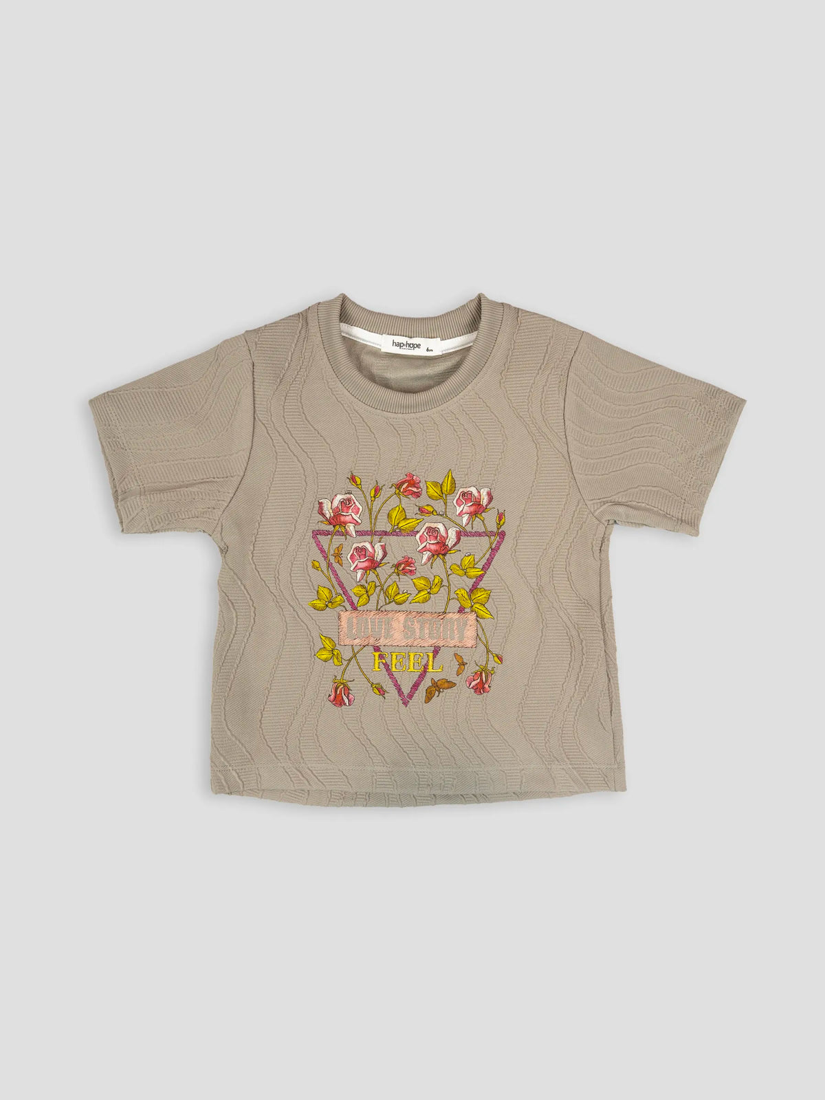 Hap & Hope  Printed Half Sleeve Poly Cotton T-Shirt For Girls