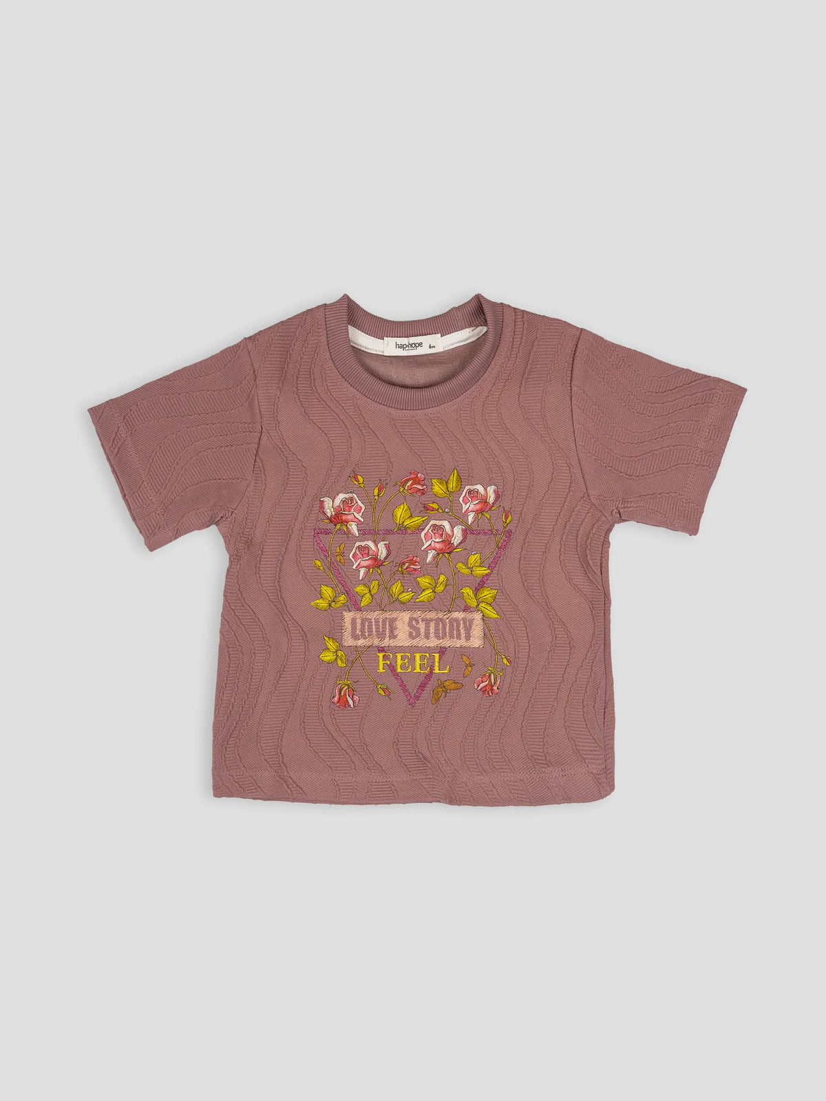 Hap & Hope  Printed Half Sleeve Poly Cotton T-Shirt For Girls