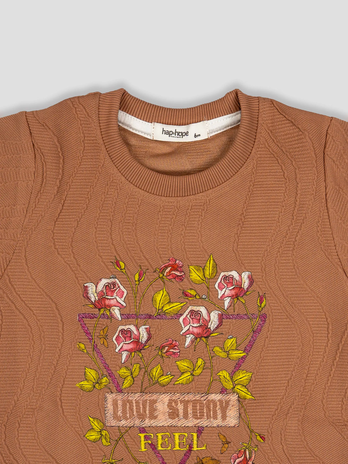 Hap & Hope  Printed Half Sleeve Poly Cotton T-Shirt For Girls