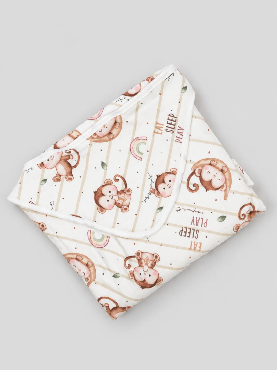 Hap & Hope  Printed Hooded Wrap Turkey For Babies