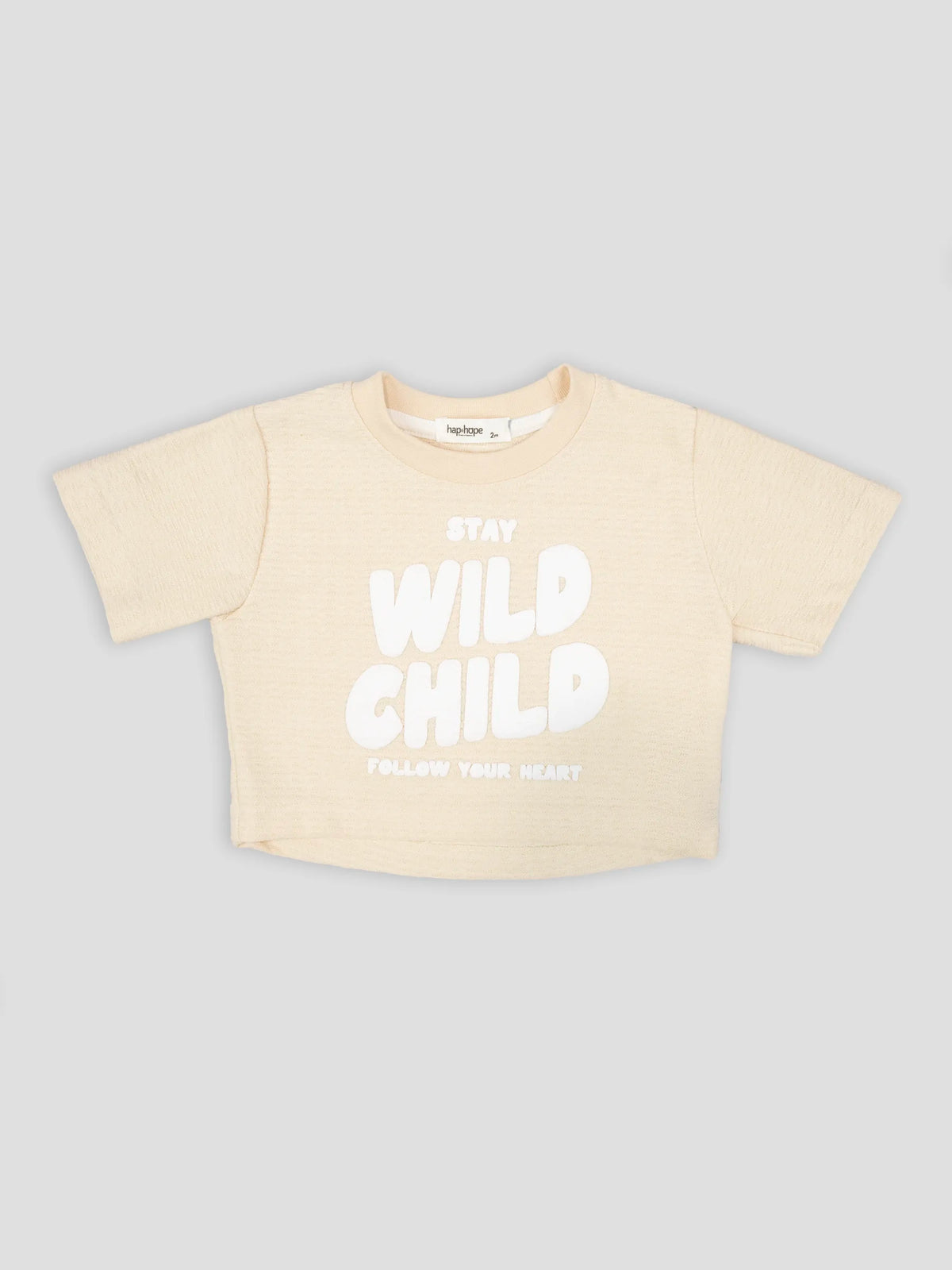 Hap & Hope Printed Round Neck Half Sleeve  Cotton T-Shirt for Girls