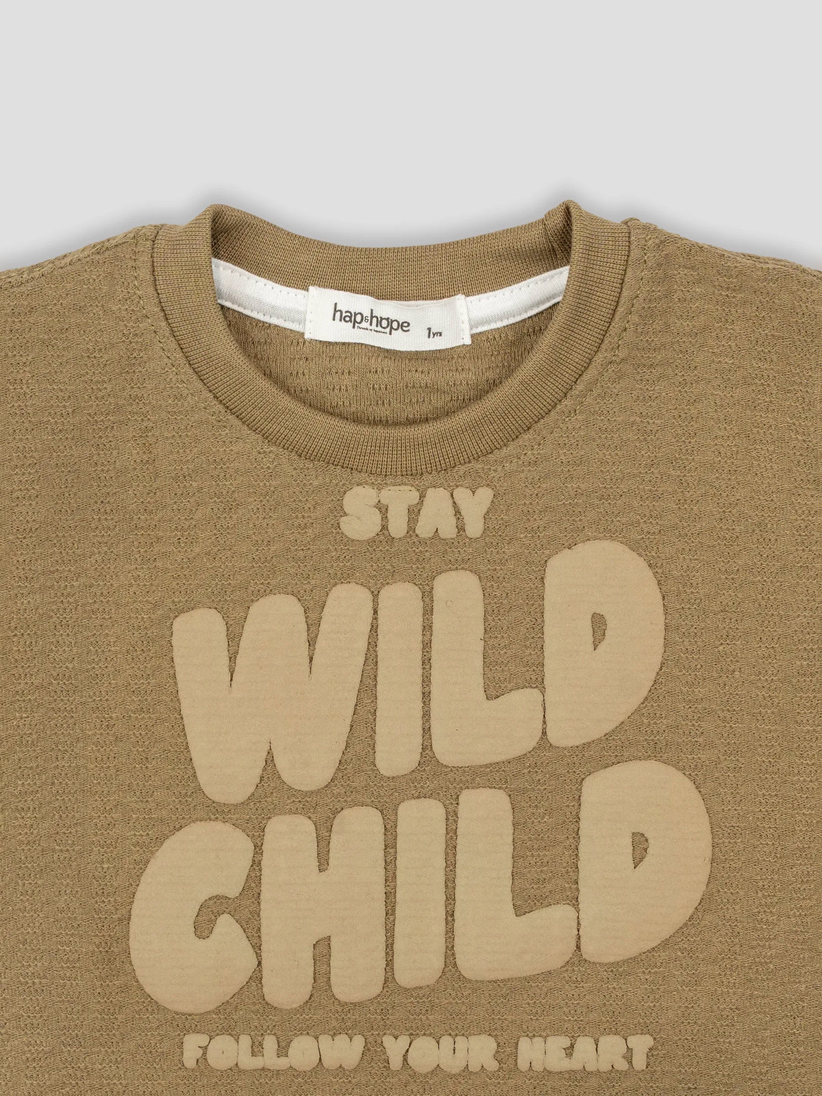 Hap & Hope Printed Round Neck Half Sleeve  Cotton T-Shirt for Girls