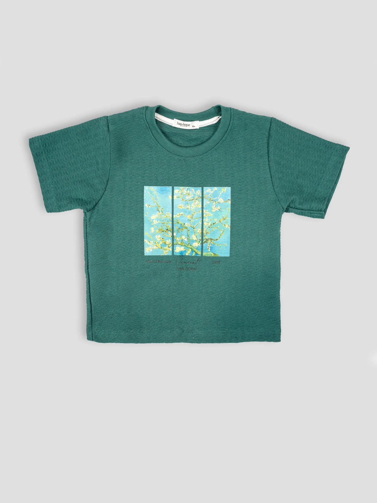 Hap&Hope Printed Round Neck Half Sleeve Poly Cotton T-Shirt for Boys