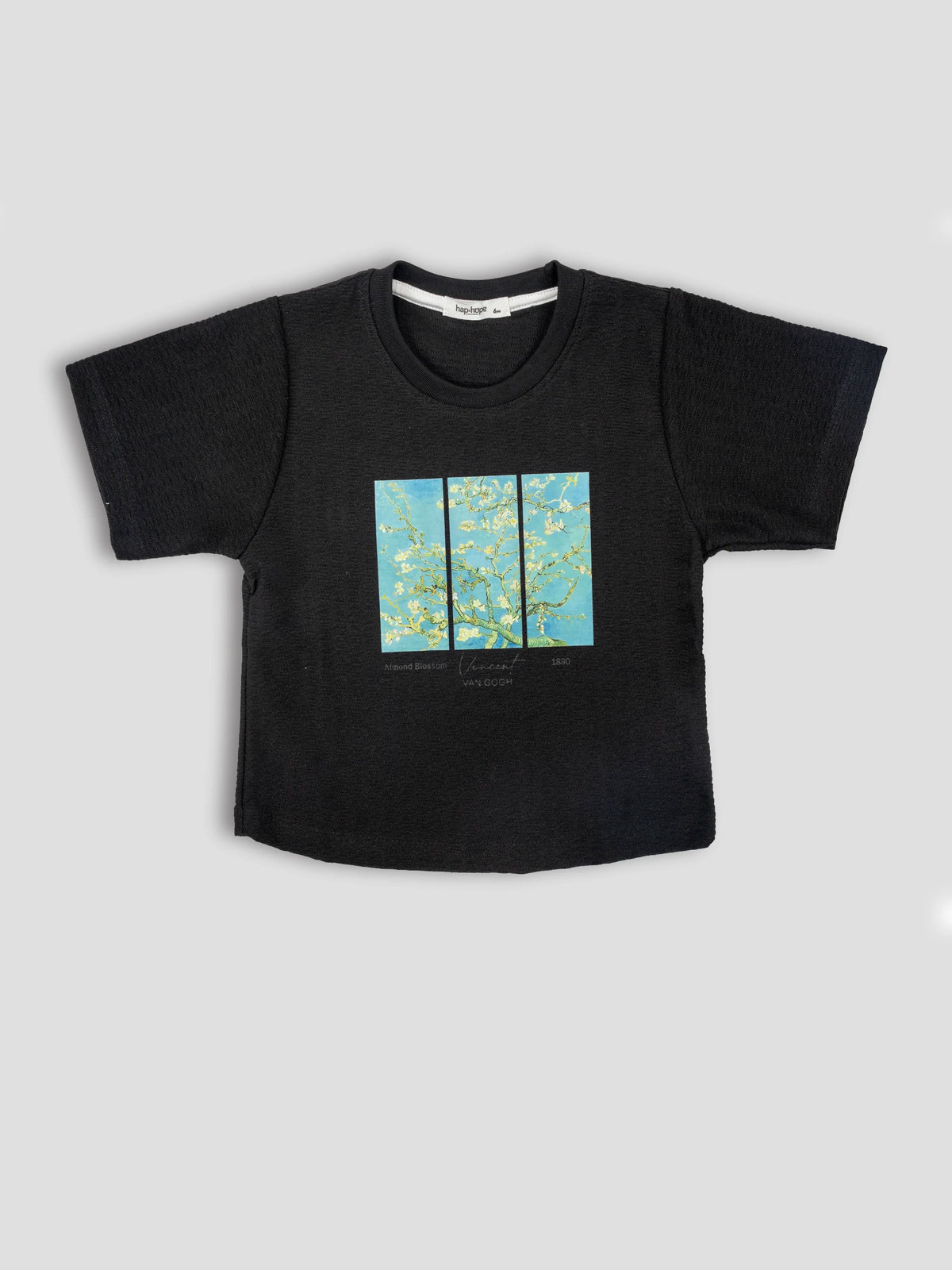 Hap&Hope Printed Round Neck Half Sleeve Poly Cotton T-Shirt for Boys