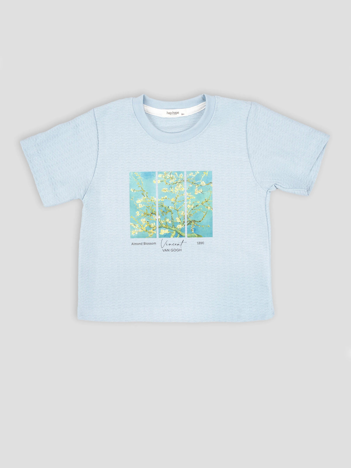 Hap&Hope Printed Round Neck Half Sleeve Poly Cotton T-Shirt for Boys