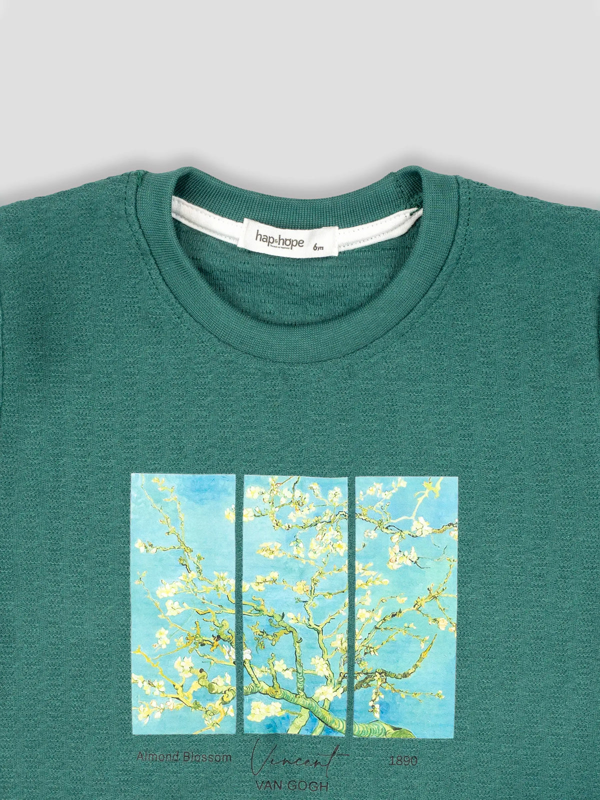 Hap&Hope Printed Round Neck Half Sleeve Poly Cotton T-Shirt for Boys