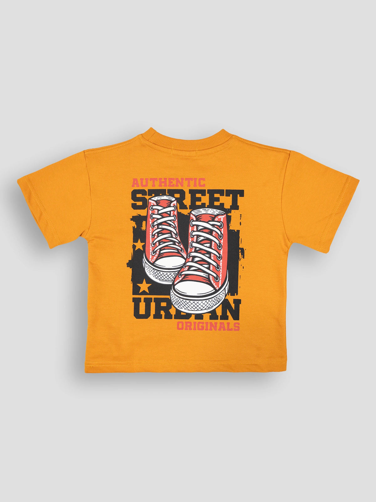 Hap&Hope Printed Round Neck Half Sleeve T-Shirt for Boys