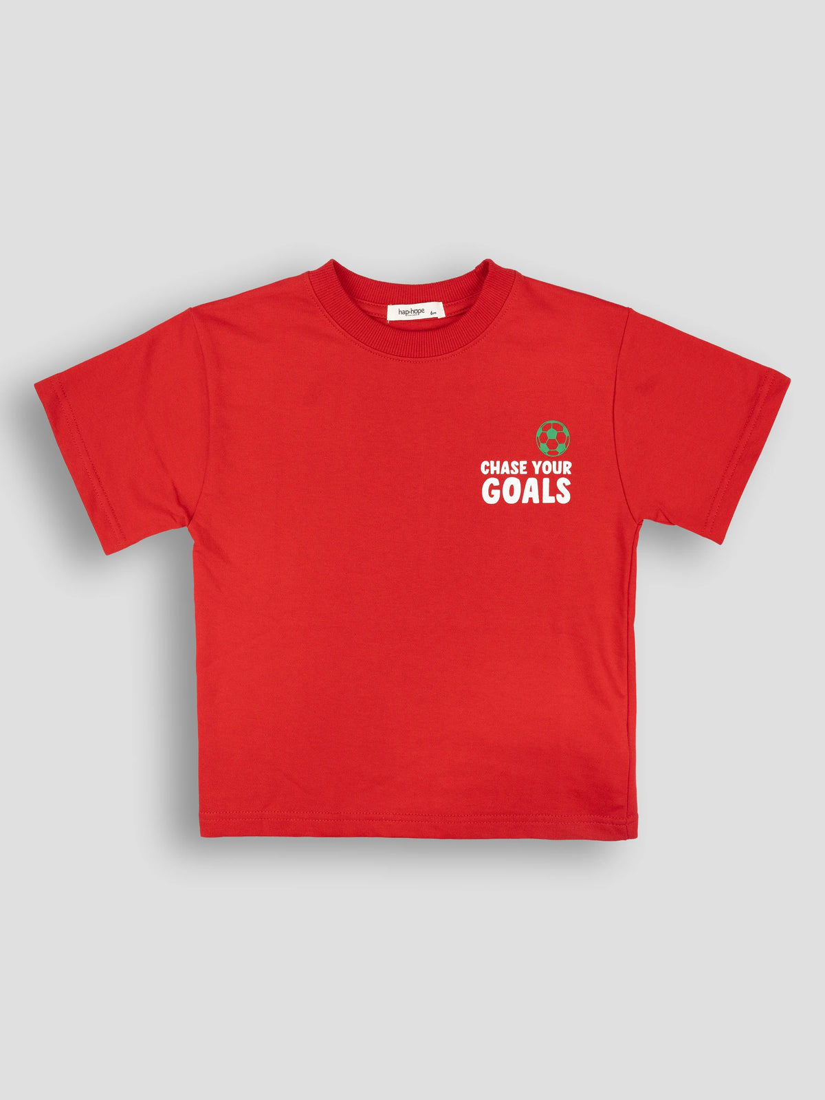 Hap&Hope Printed Round Neck Half Sleeve T-Shirt for Boys