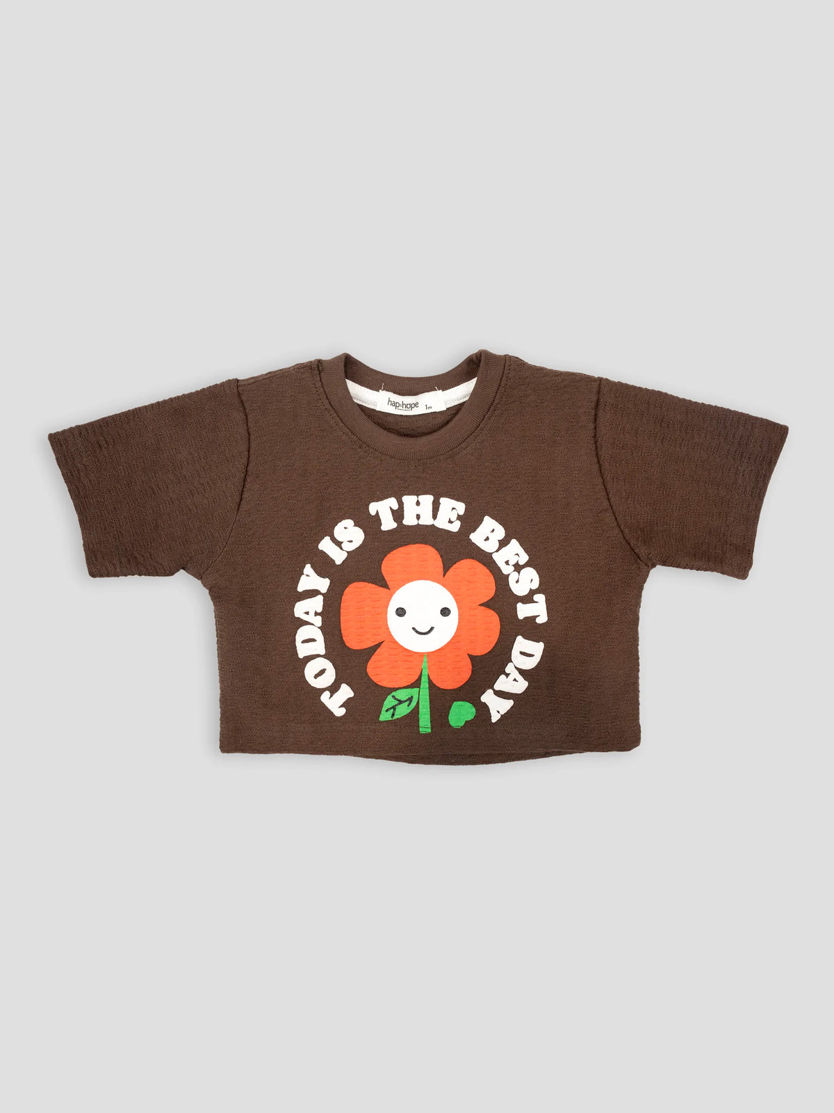 Hap&Hope Printed Round Neck Half Sleeve T-Shirt for Girls