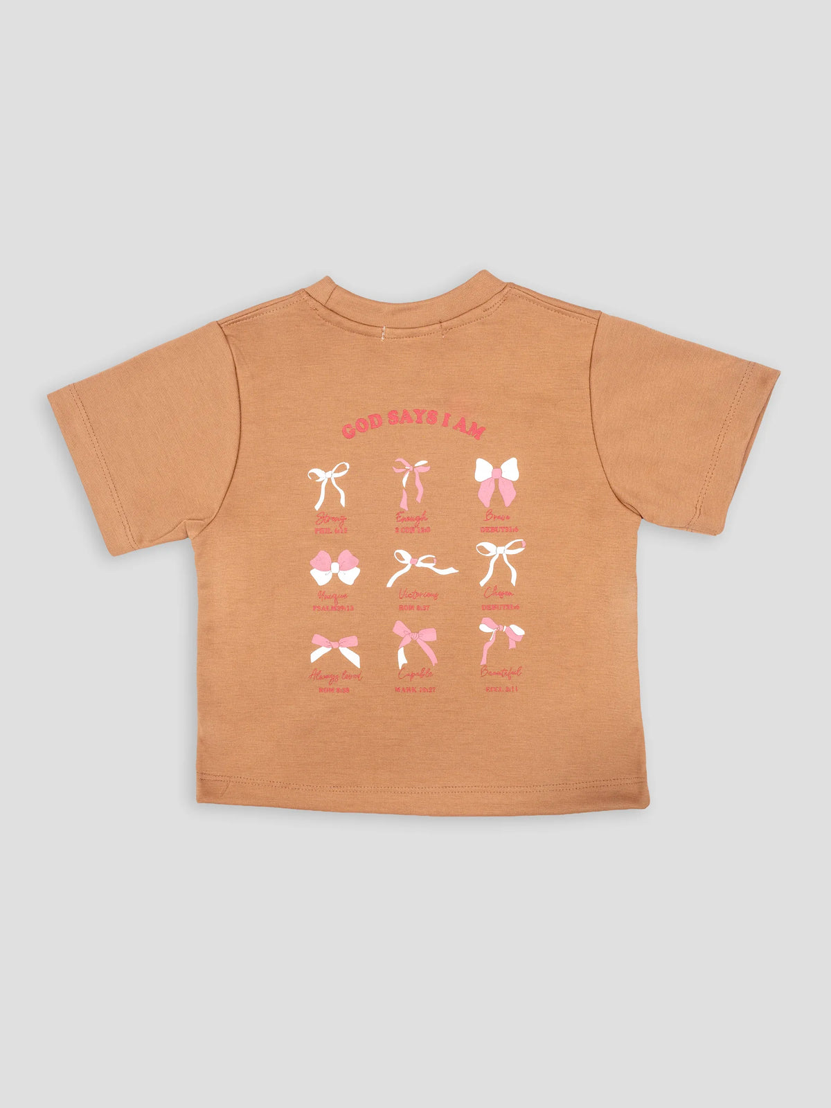 Hap&Hope Printed Round Neck Half Sleeve T-Shirt for Girls